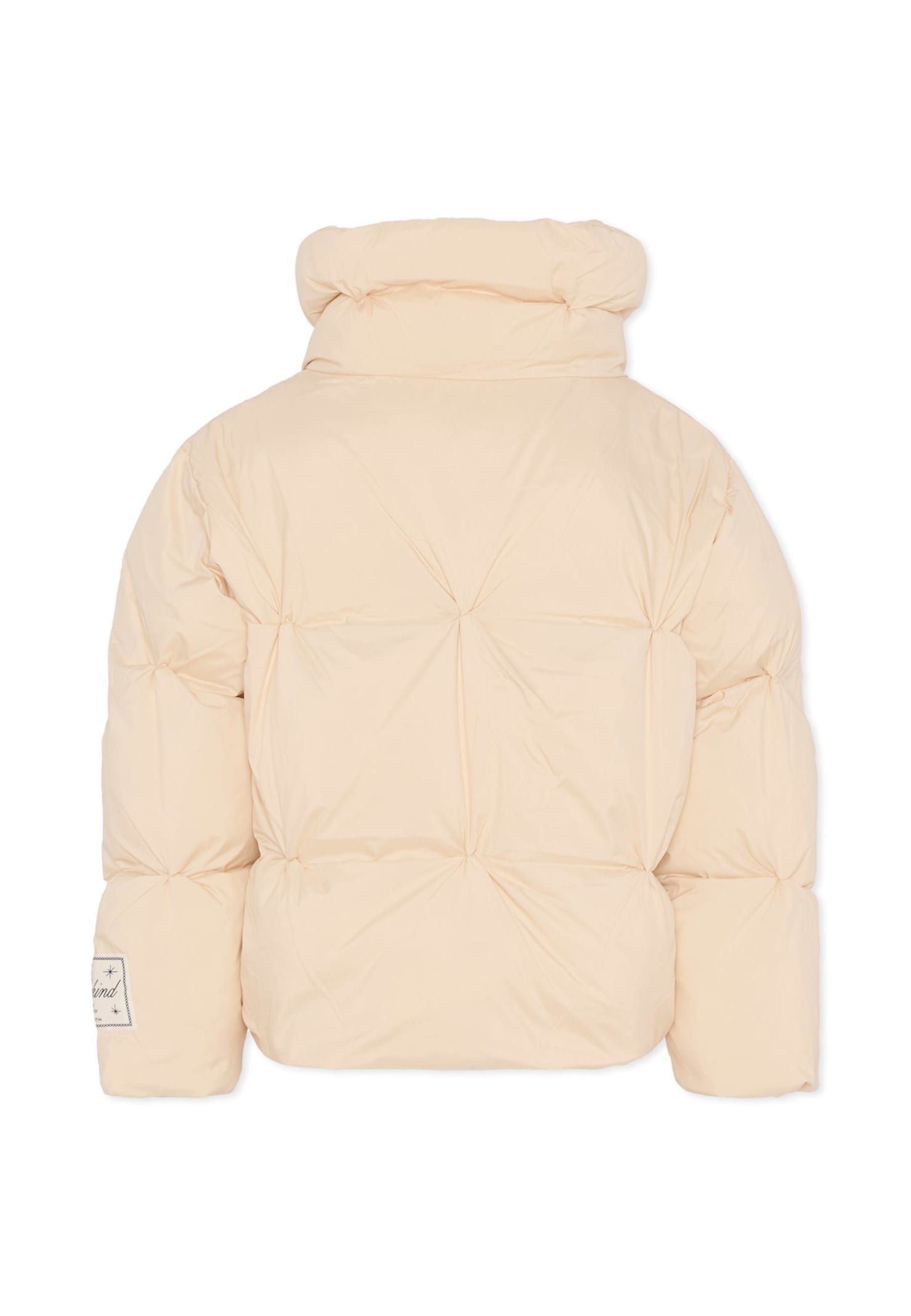 Molo Quilted Funnel Jacket In Neutral