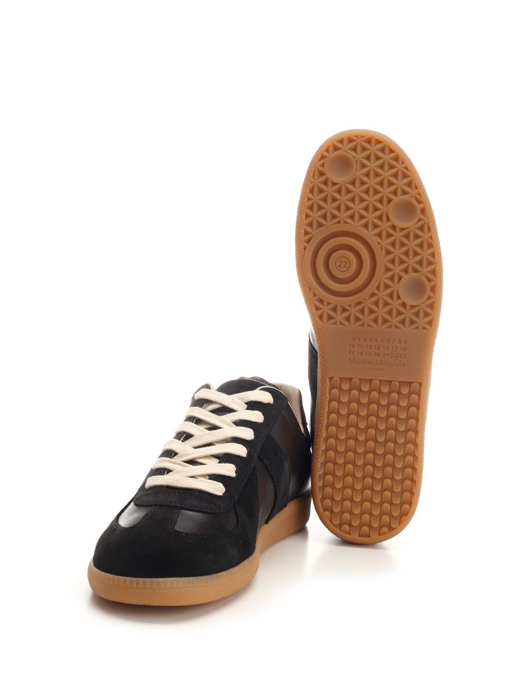 Shop Maison Margiela Replica Sneakers In Black