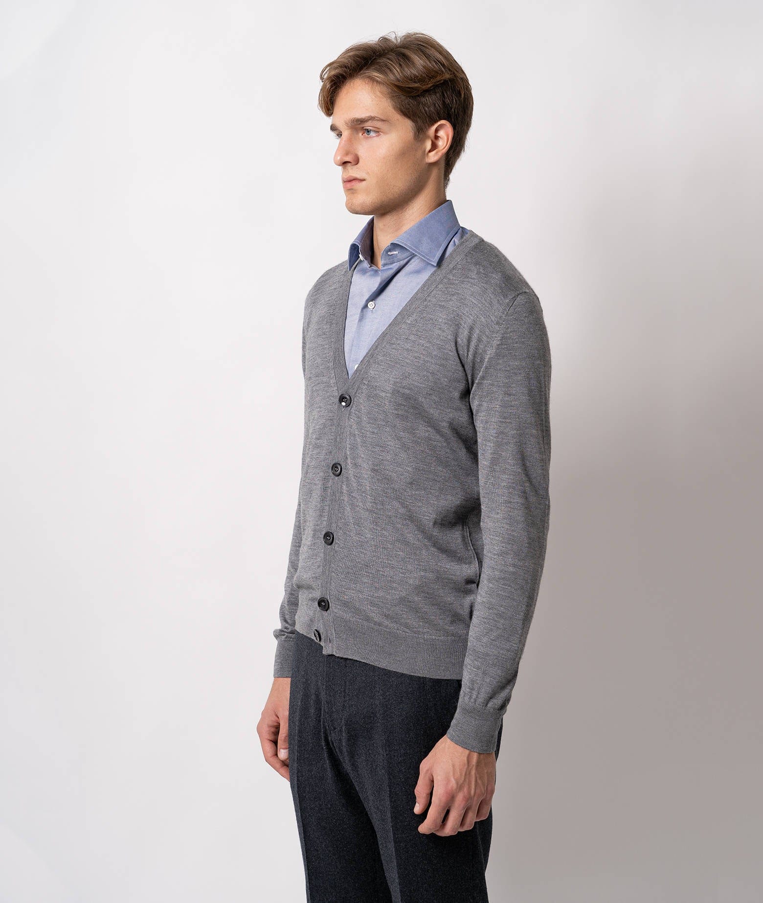 Larusmiani Cardigan Spirit 54 Cardigan In Gray