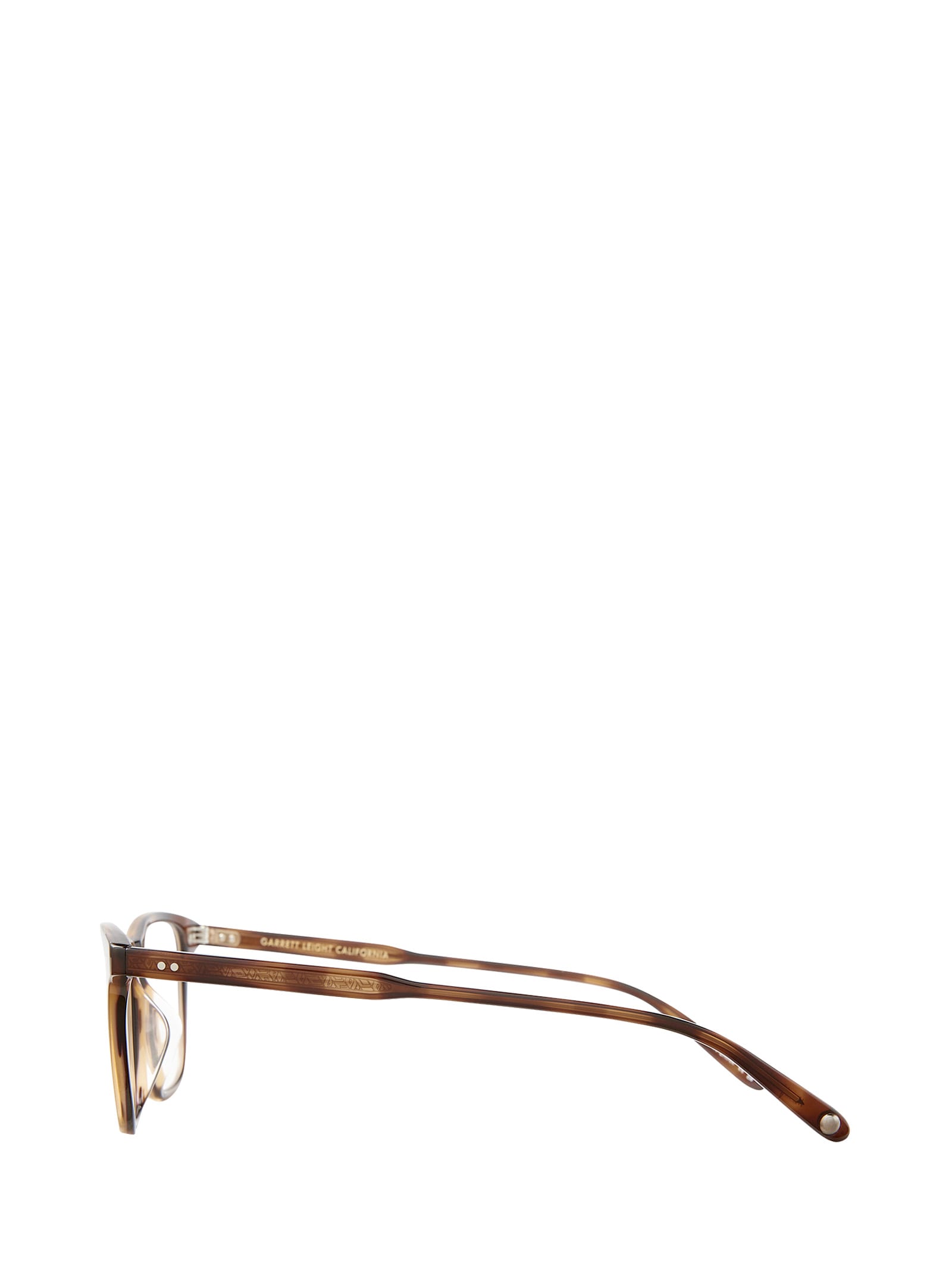 Shop Garrett Leight Hayes Spotted Brown Shell Glasses