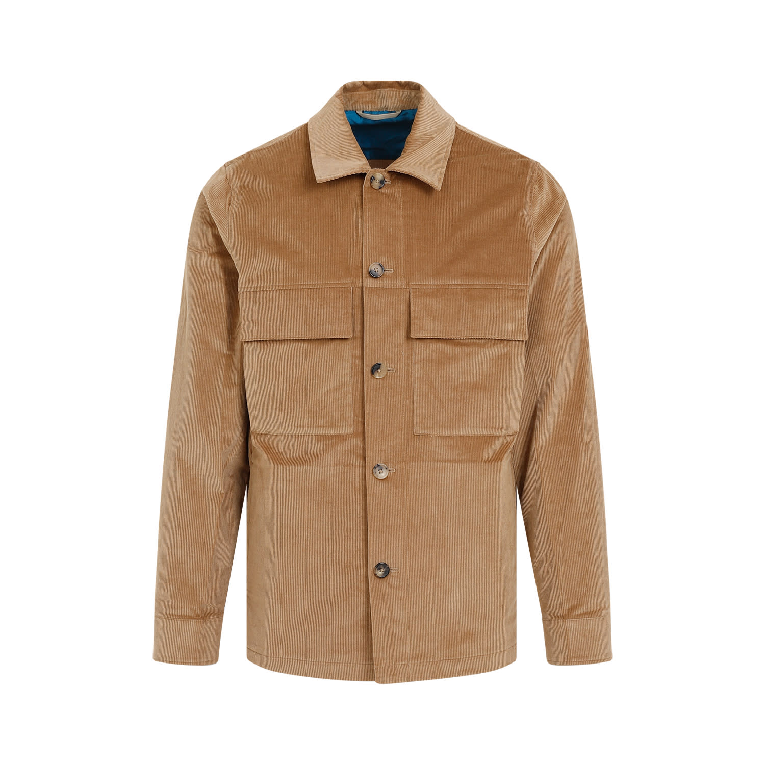 Shop Paul Smith Shirt Jacket In Medium Beige