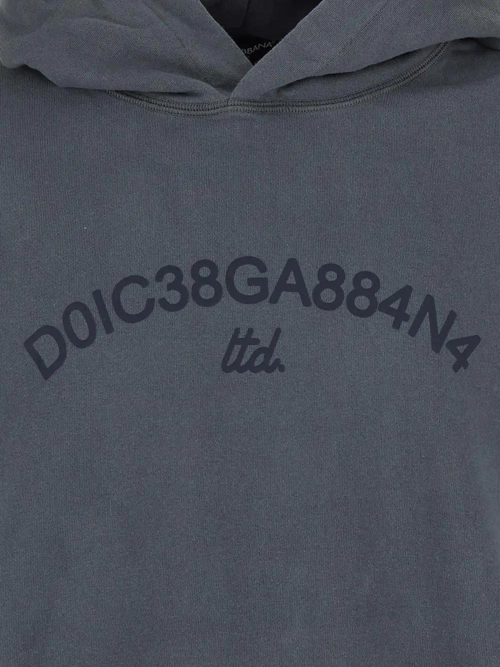 Shop Dolce & Gabbana Cotton Sweatshirt In Grey