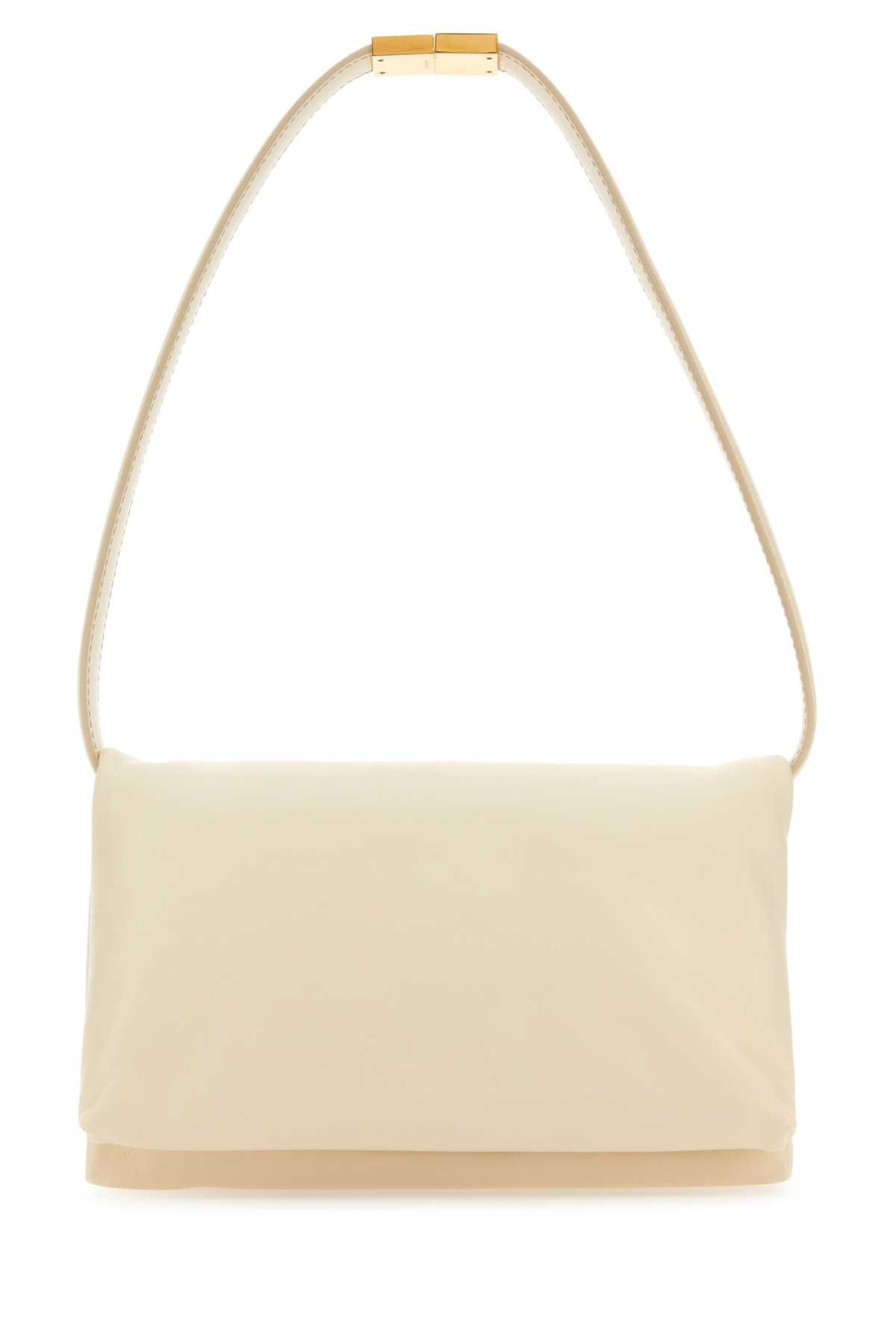 Ivory Leather Prisma Shoulder Bag