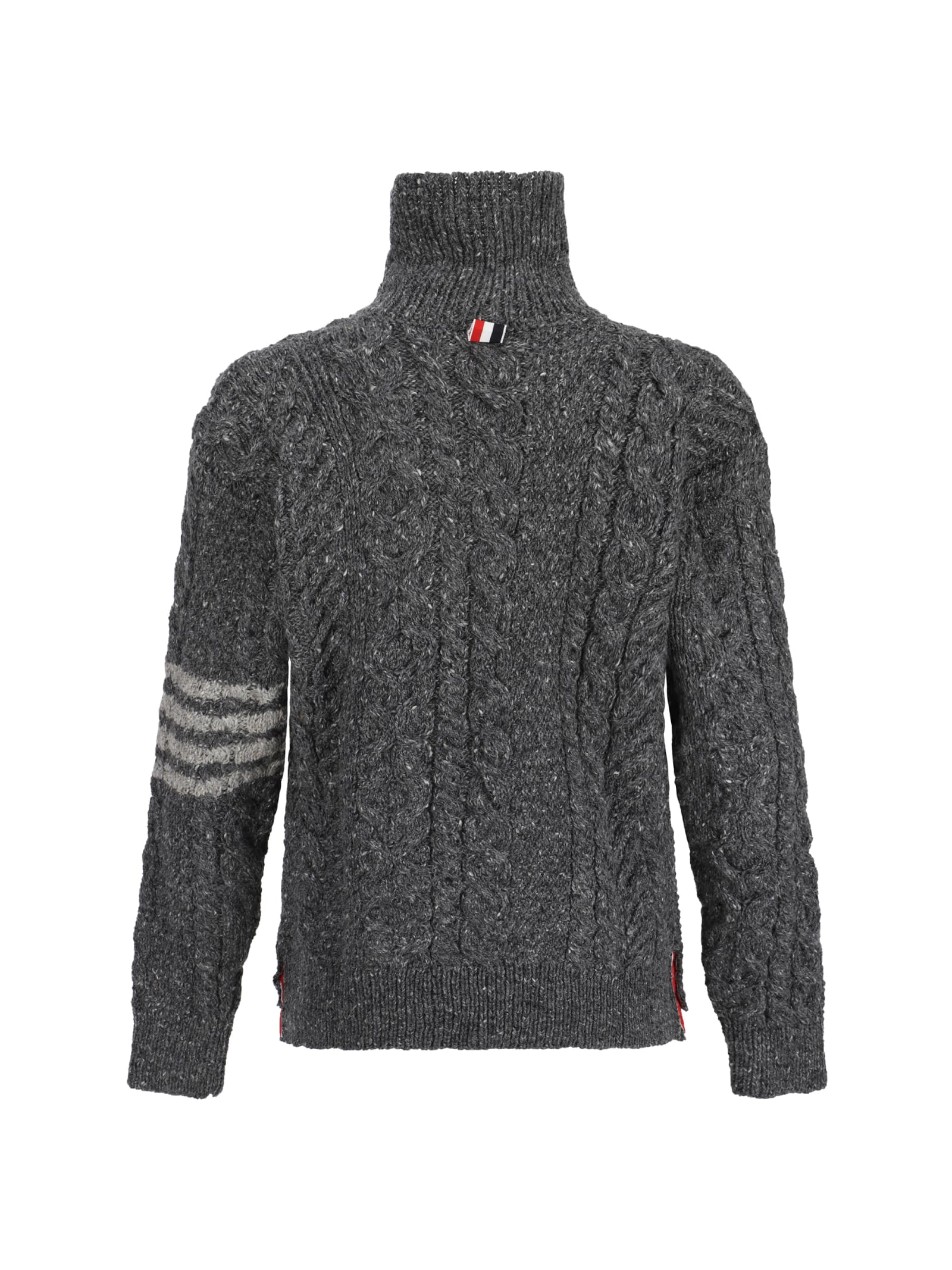 Shop Thom Browne Cardigan In Med Grey