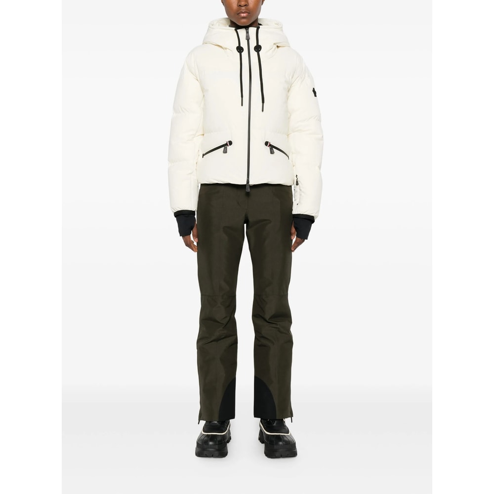 Moncler Grenoble Ski Jacket Allesaz With Hood In White