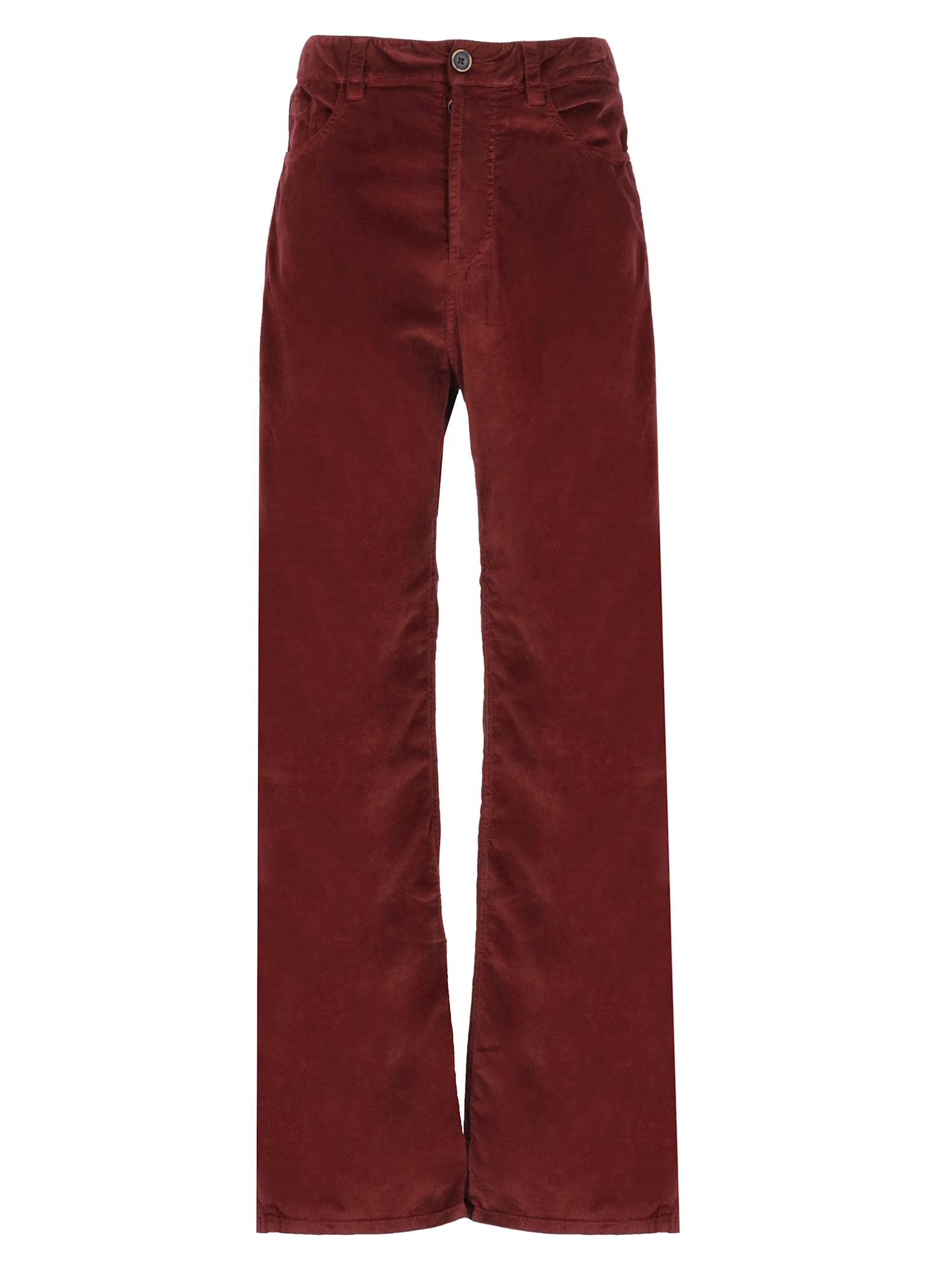 Shop Uma Wang Tree Trousers In Bordeaux