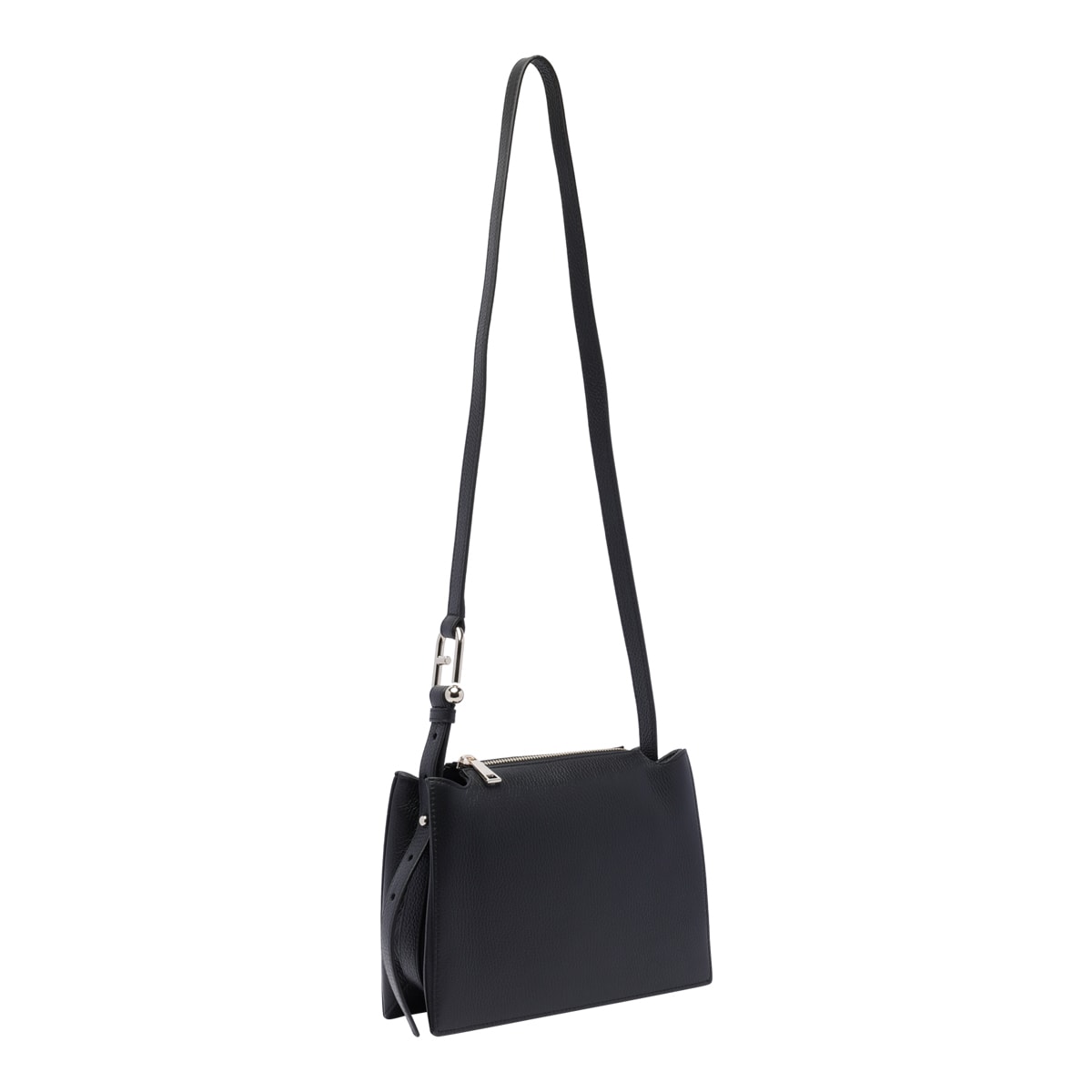 Shop Furla Small Nuvola Crossbody Bag In Black