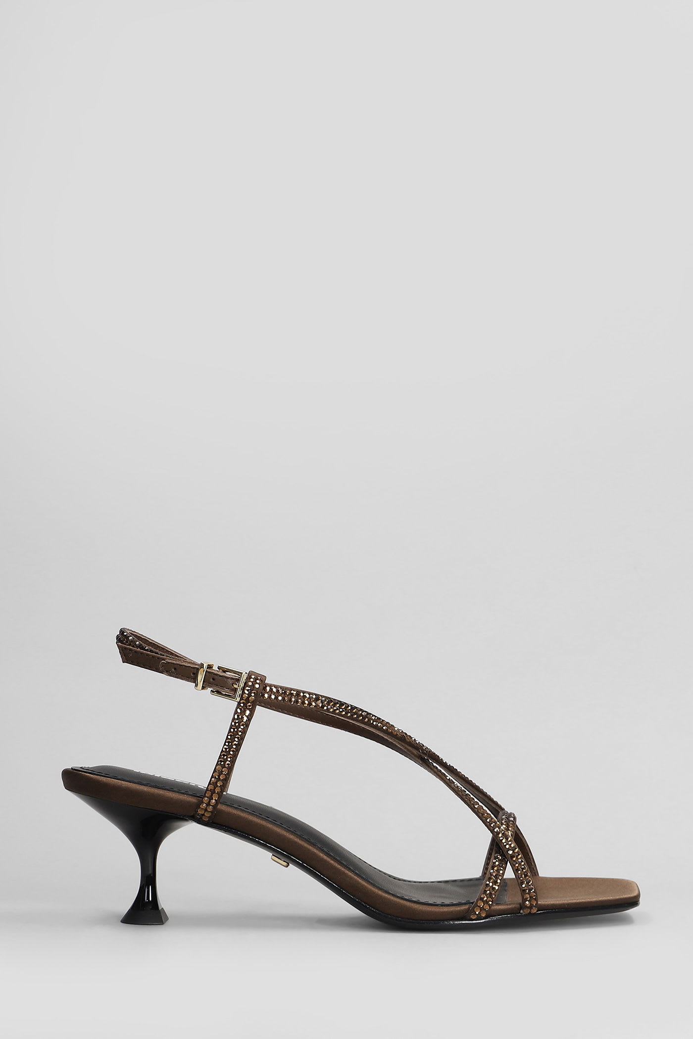Liberty Heel 55 Sandals In Brown Leather