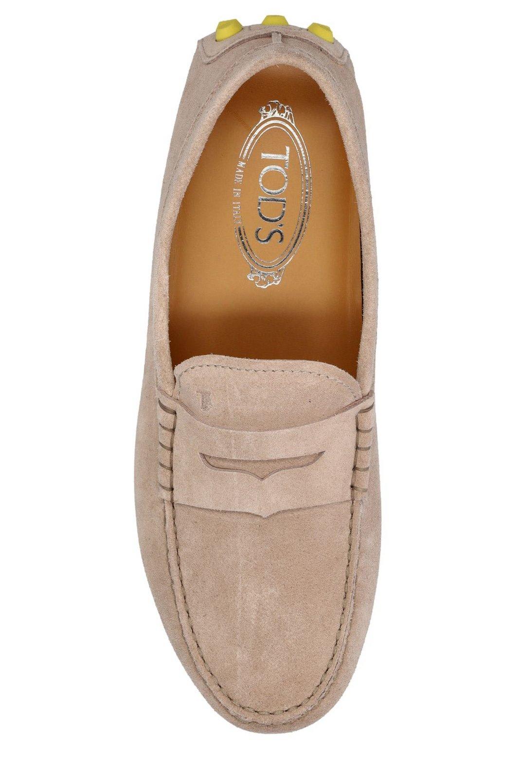 Shop Tod's Gommino Slip-on Driving Shoes In Powder