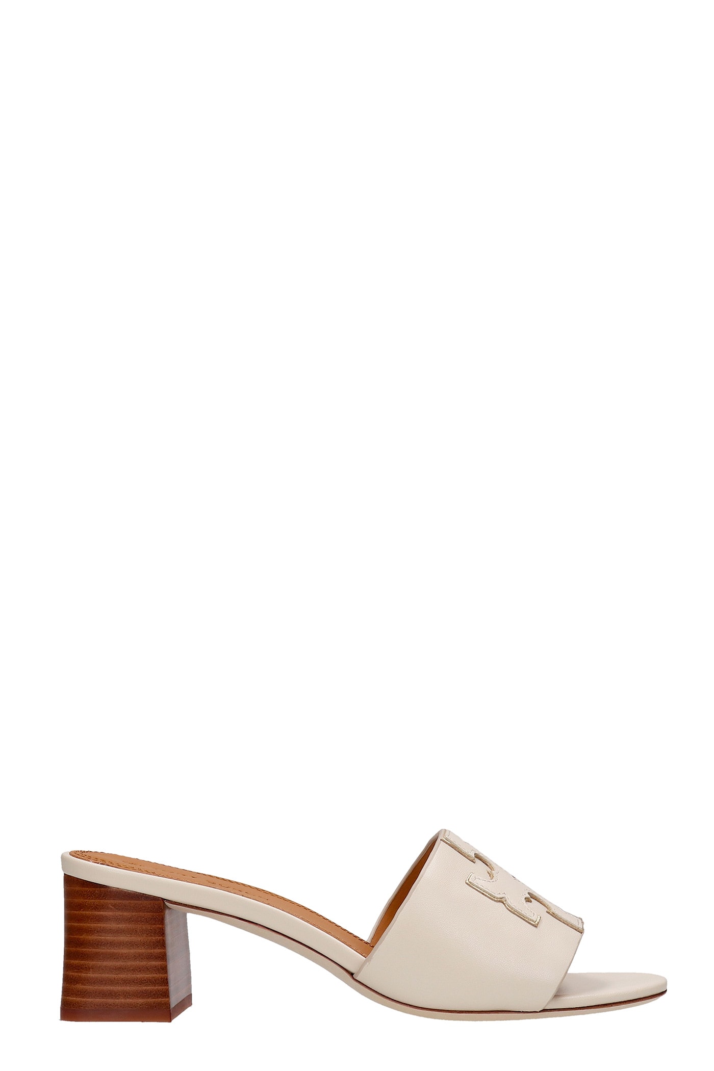 Tory Burch Ines Sandals In Beige Leather