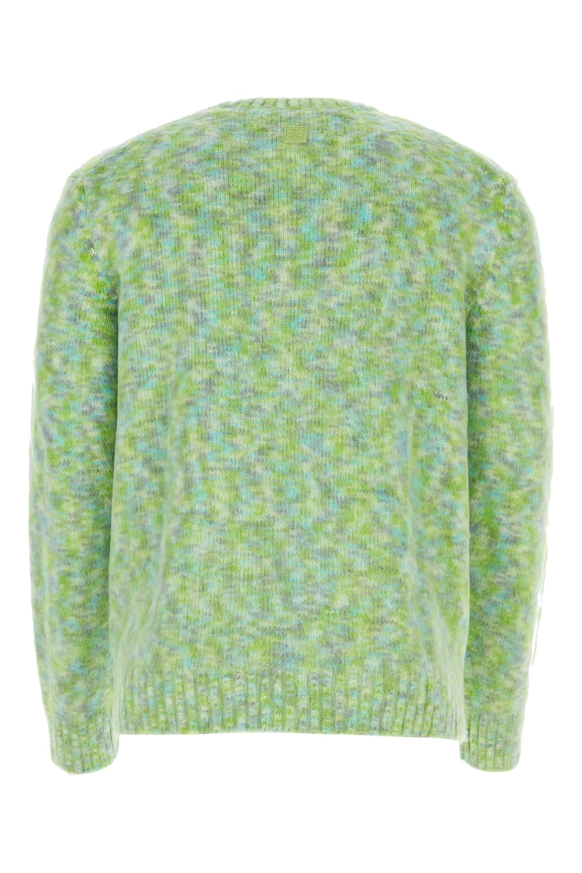 Shop Loewe Maglione In Bluegreenwhite