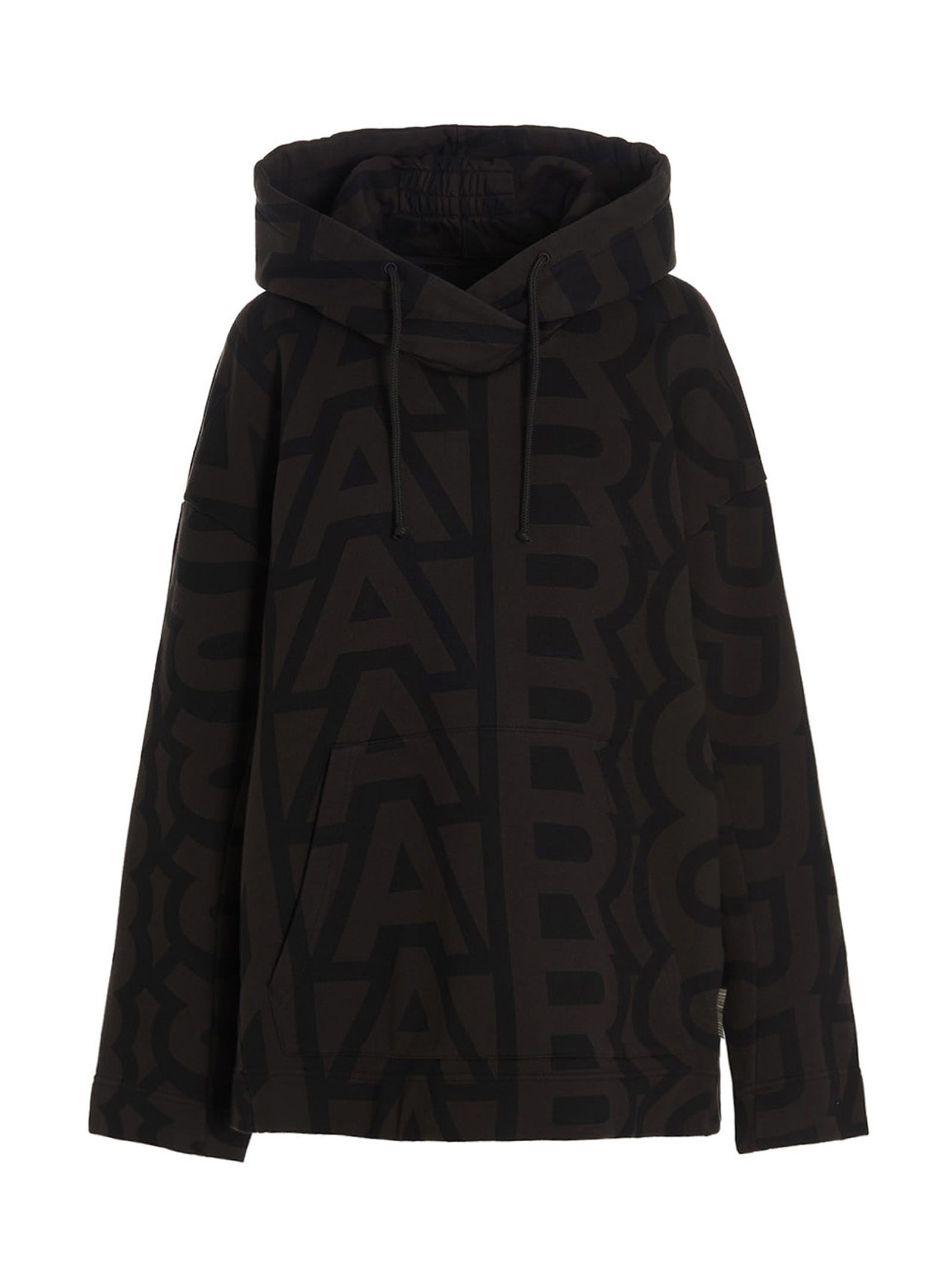 Shop Marc Jacobs Monogram Hoodie In Black