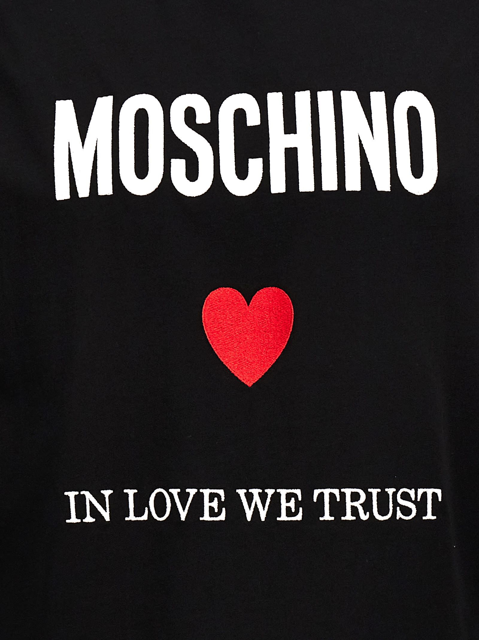 Shop Moschino In Love We Trust T-shirt In 1555