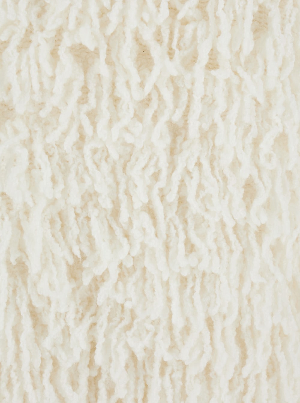 Loulou Studio Gabin Wihte Sweater With Round Neck And All-over Fringed Embellishments In Wool Blend Woman In White