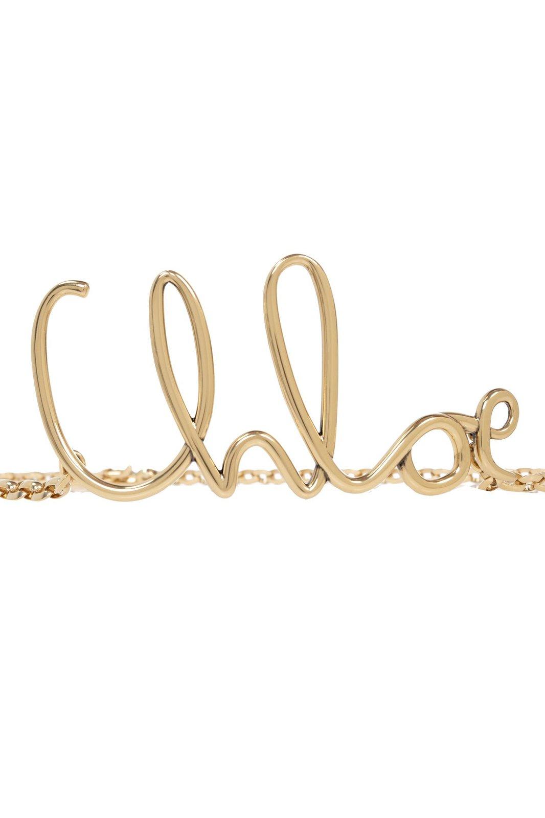 Shop Chloé The Iconic Small Belt In Gold