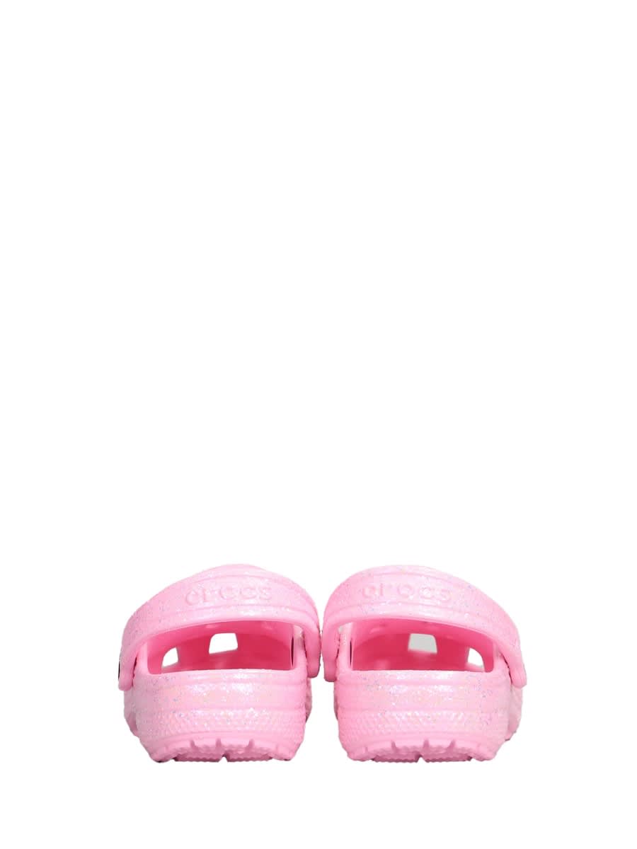 Crocs Classic Glitter Clog K In Pink