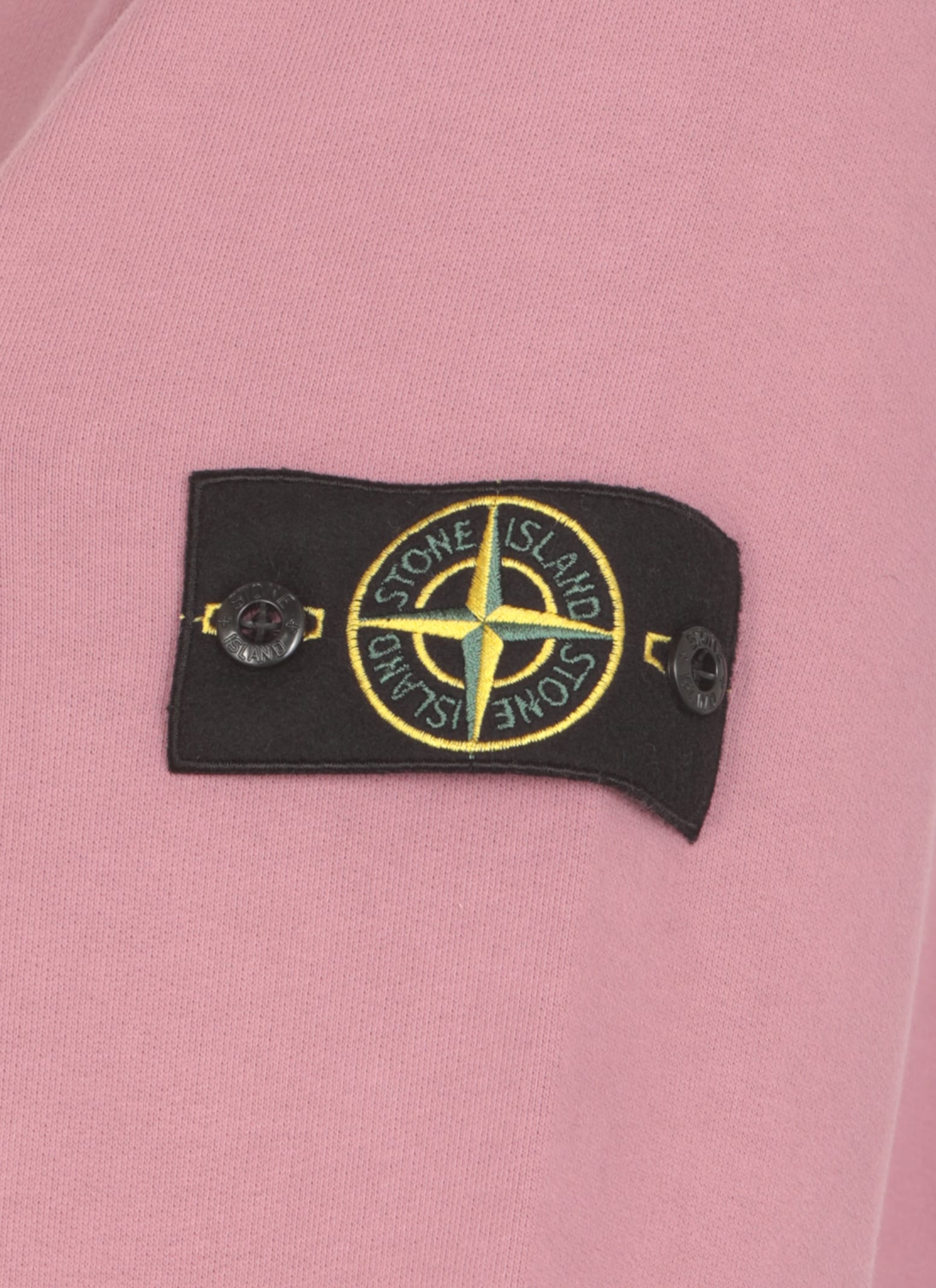 Shop Stone Island Sweatshirt With Logo In Pink