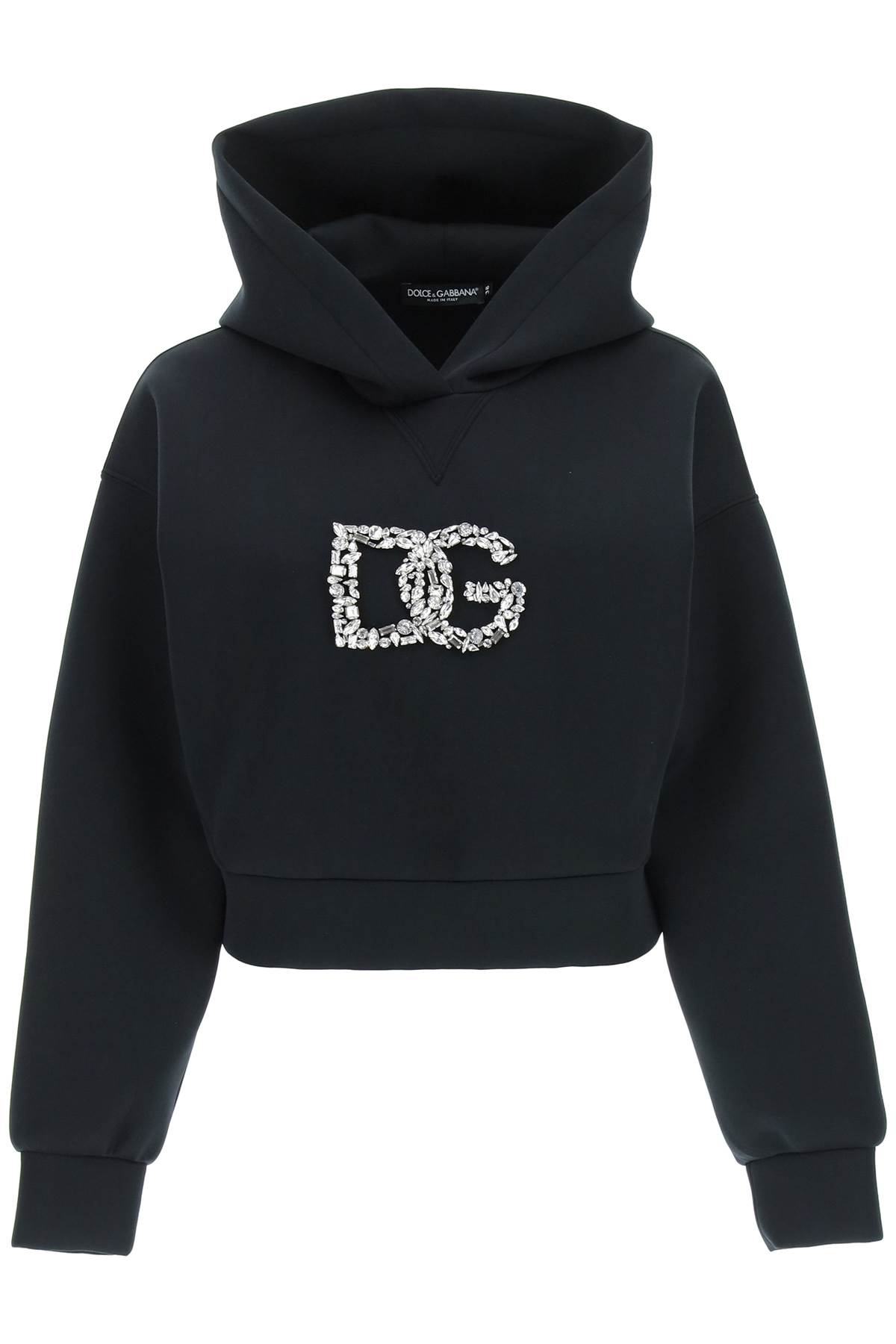 Dolce & Gabbana Sweatshirt With Crystal Dg Logo