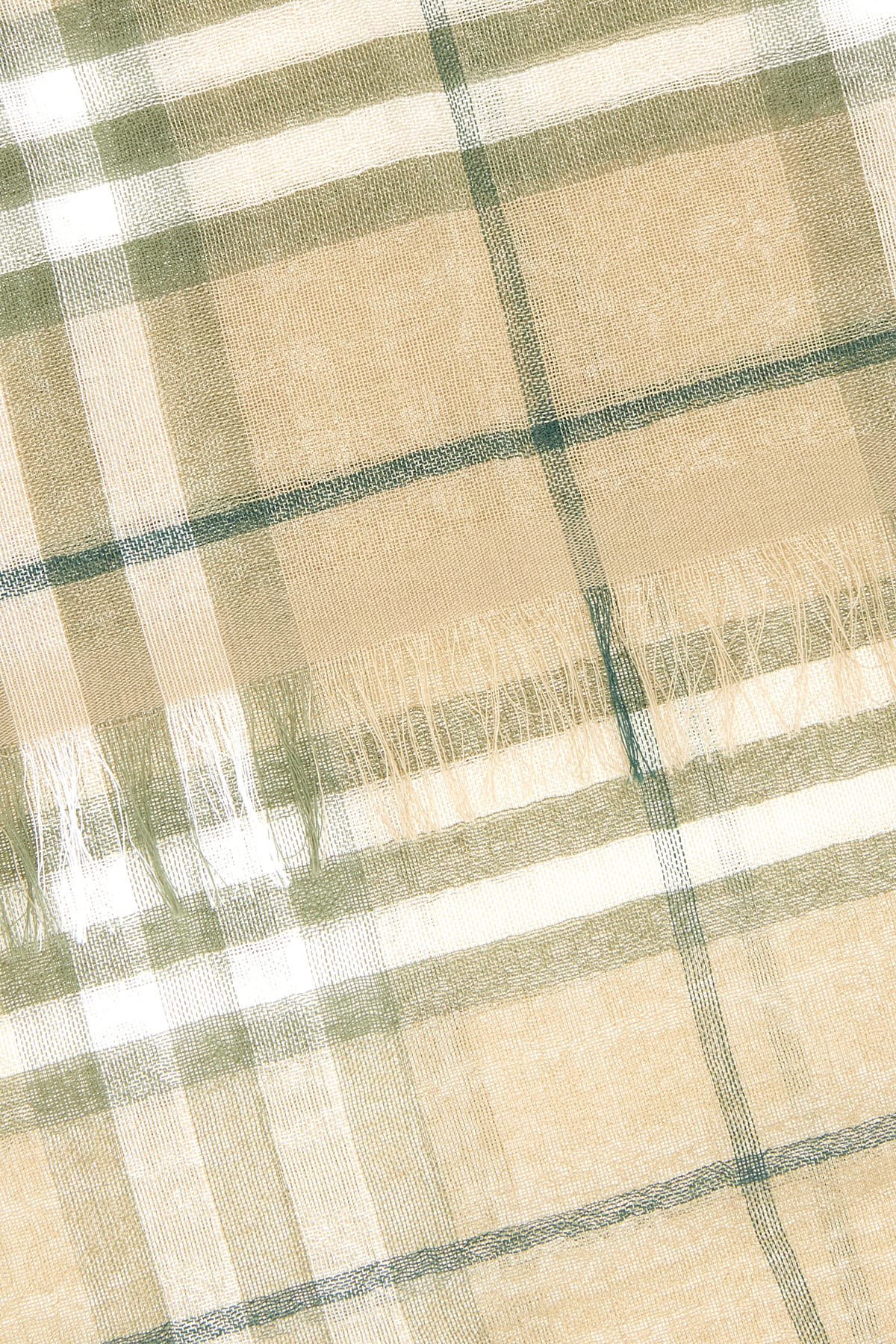 BURBERRY EMBROIDERED COTTON SCARF