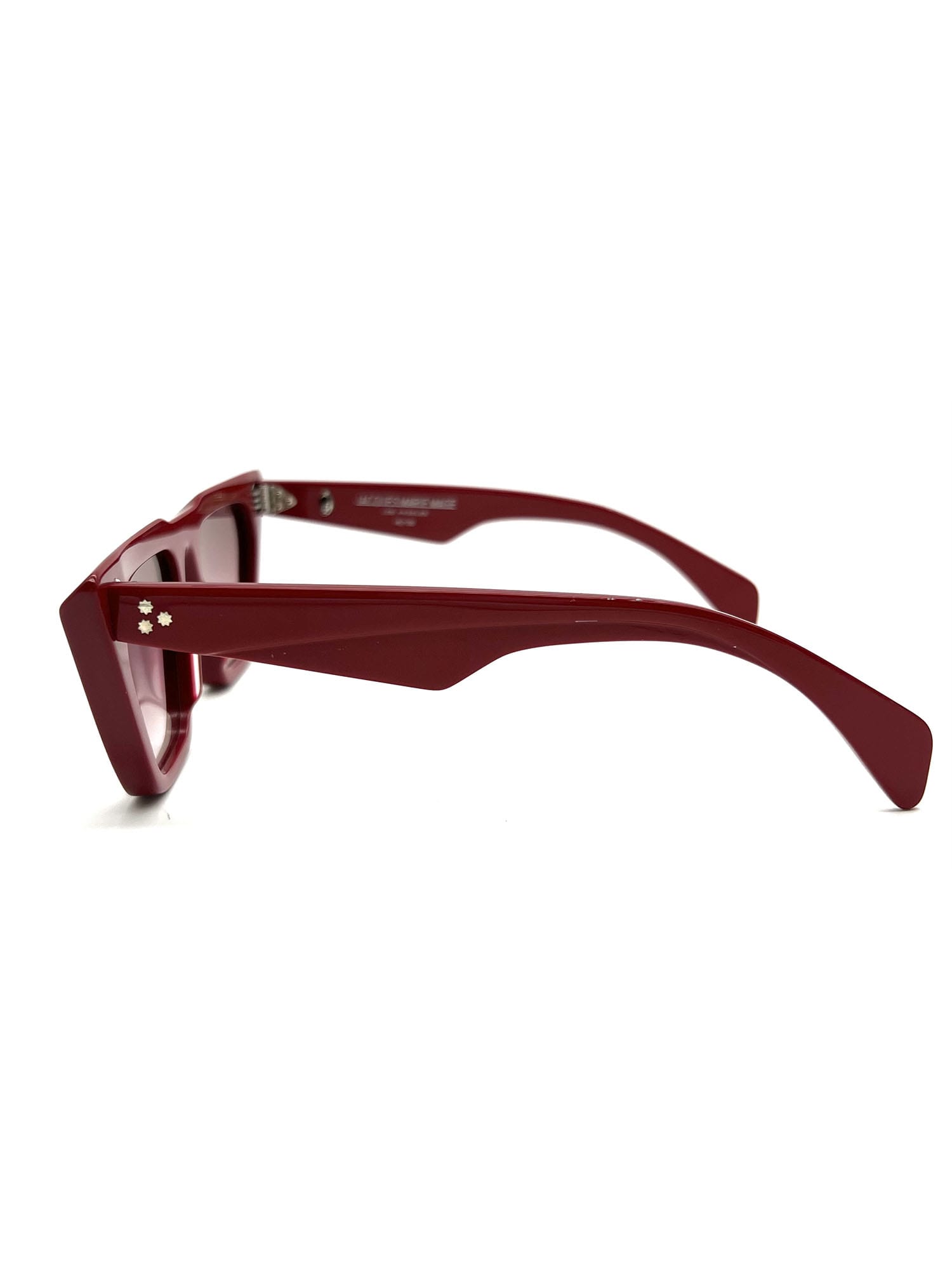 Shop Jacques Marie Mage Eva Sunglasses In M Ruby,maroon G.