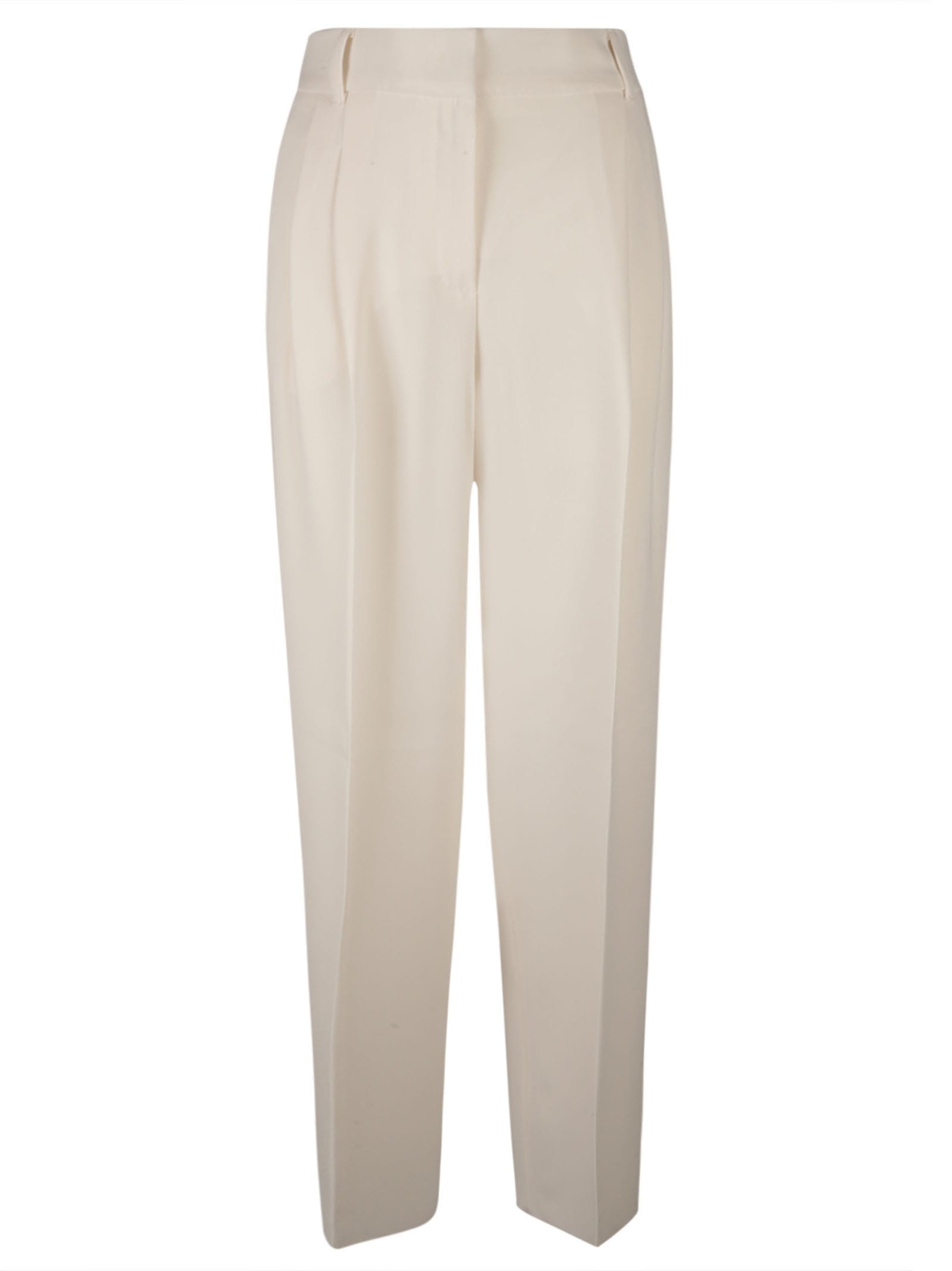 Shop Max Mara Latina Trousers In White