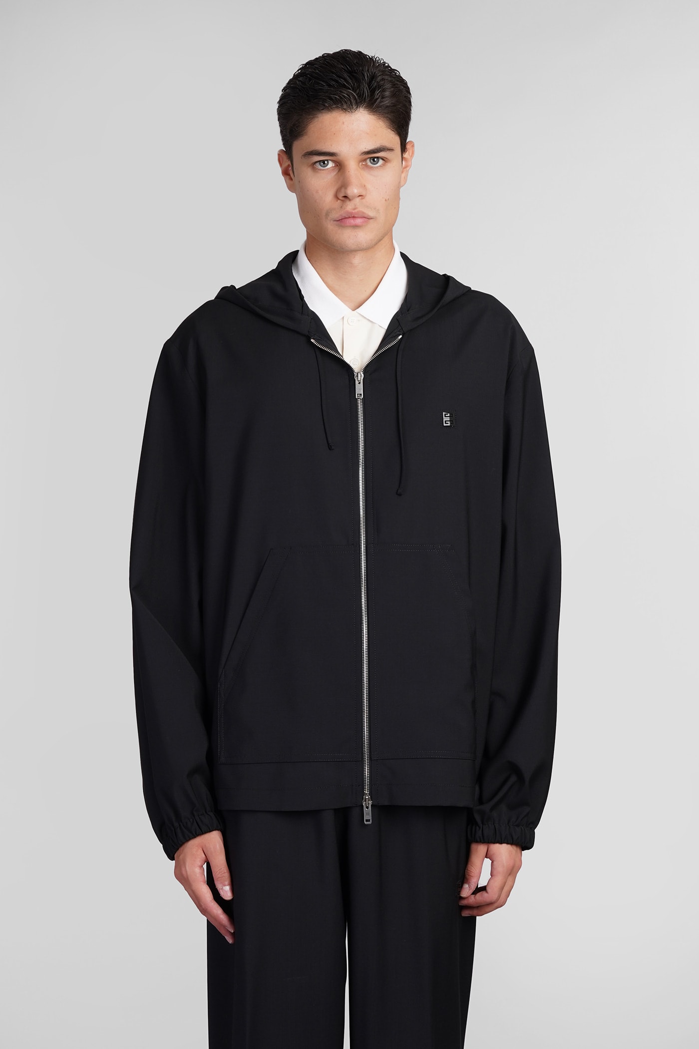 Shop Givenchy Casual Jacket In Black Wool