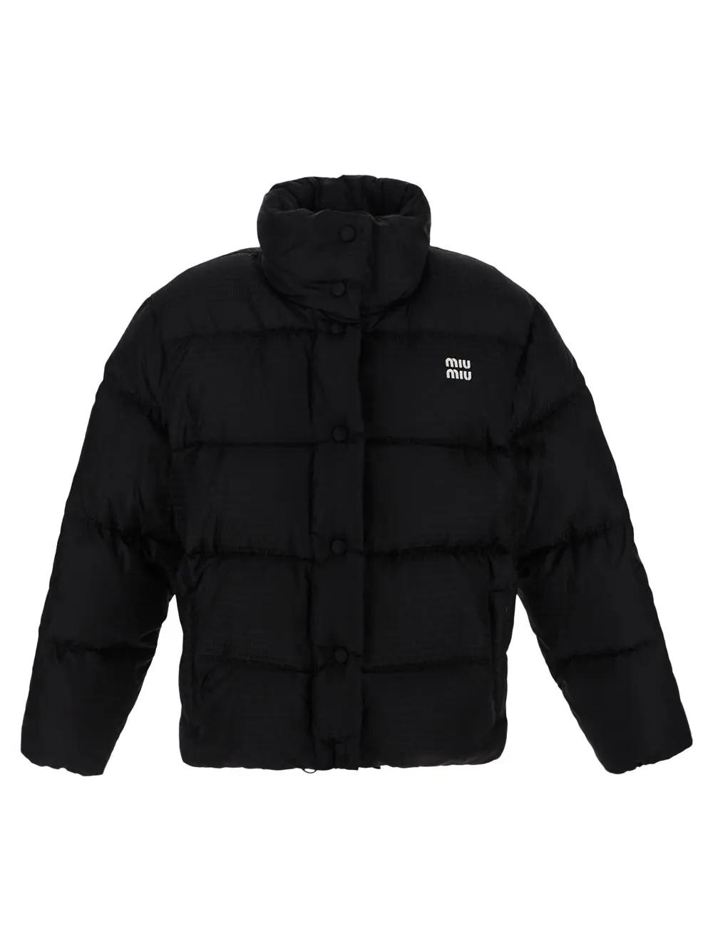 Miu Miu Logo-print Padded Jacket
