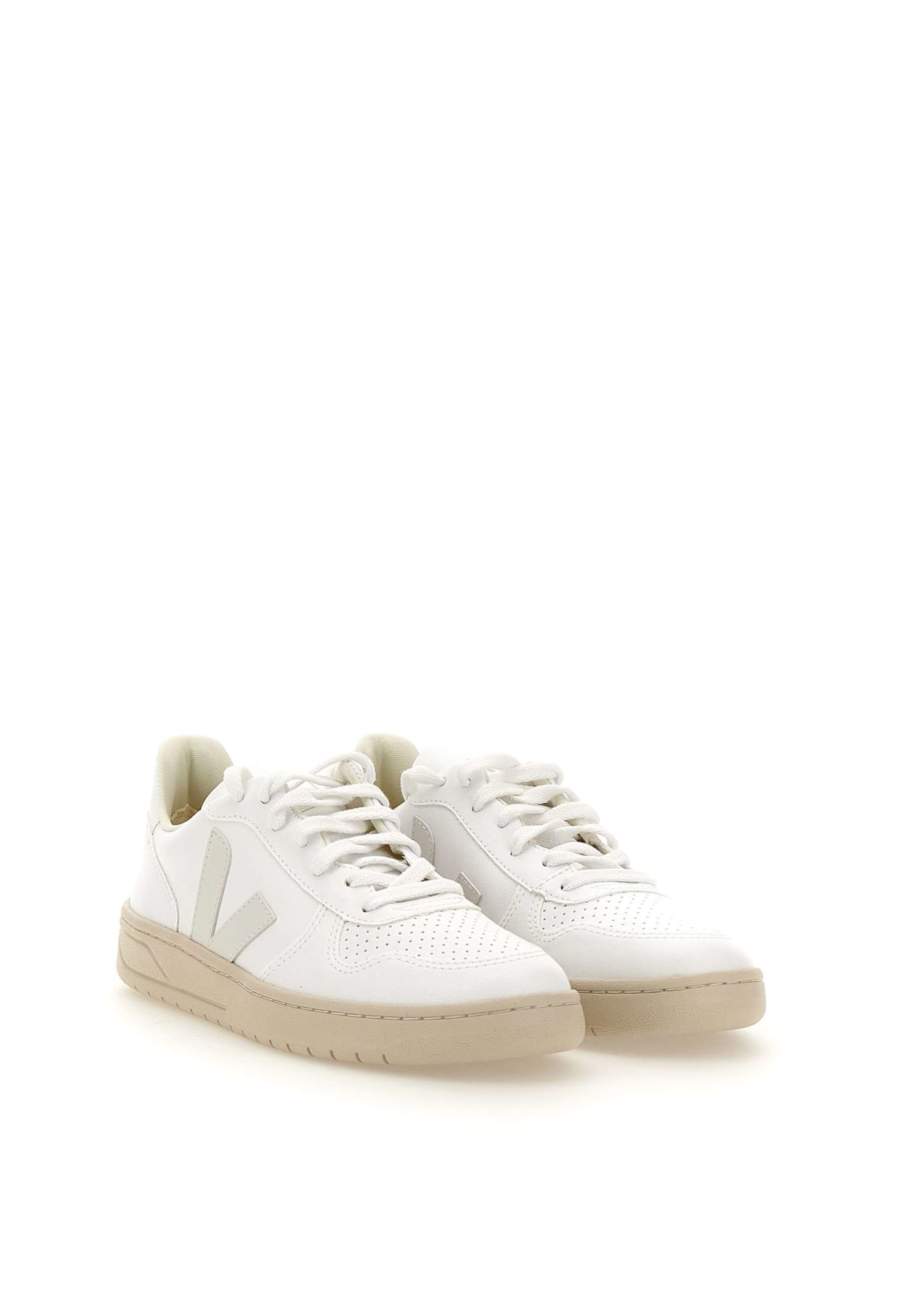 Shop Veja V-10 Cwl Sneakers In White