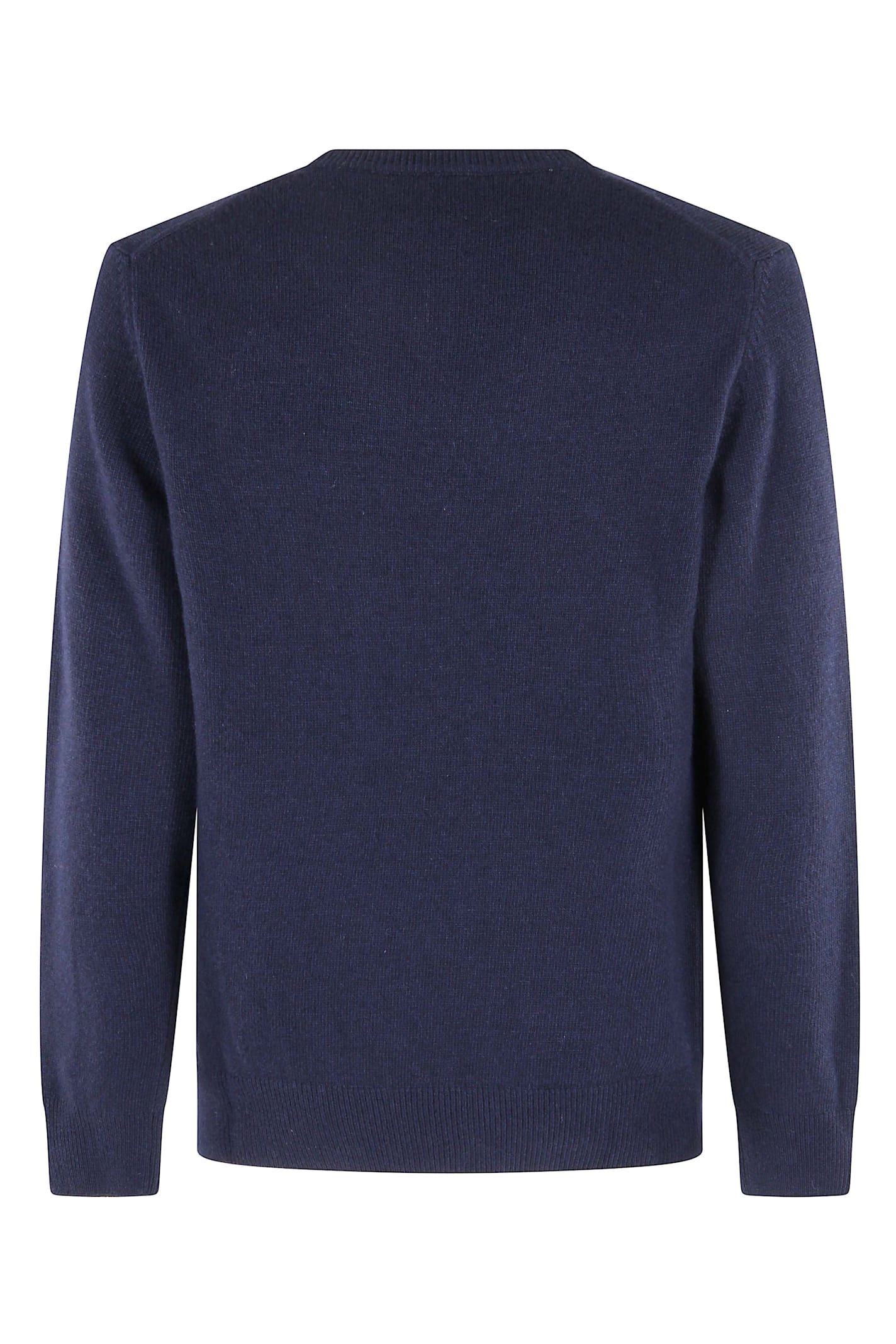 Mc2 Saint Barth Heron Jacquard Sweater In Blue