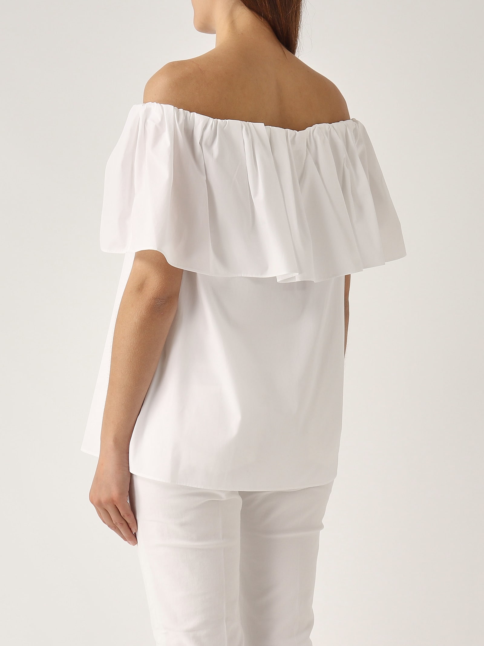 Max Mara Peccati Blouse In Bianco