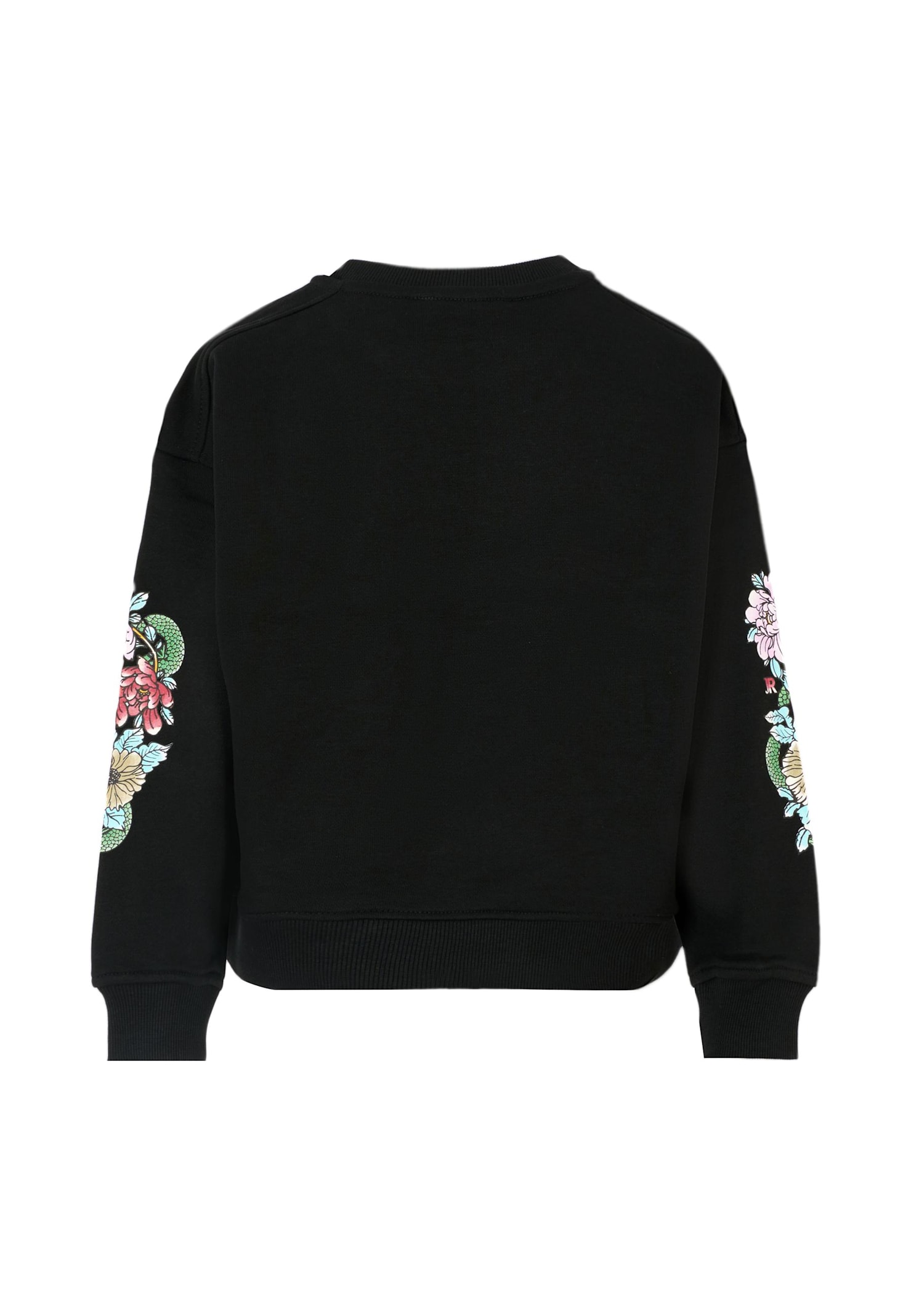 Richmond Black Sweatshirt For Girl With Logo In Black