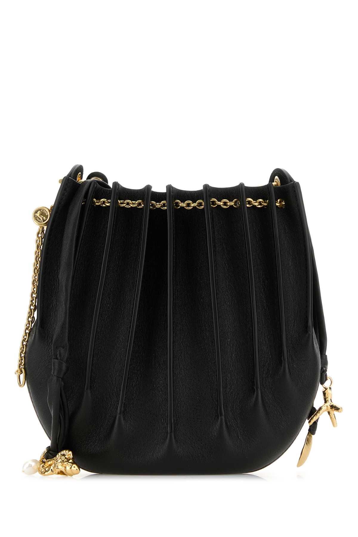 Chloé Black Leather Sea Treasures Crossbody Bag
