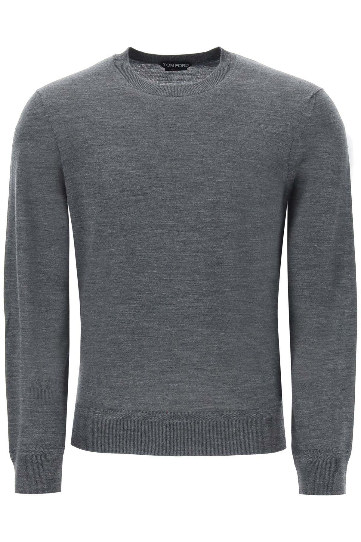 Shop Tom Ford Fine Wool Sweater In Grey