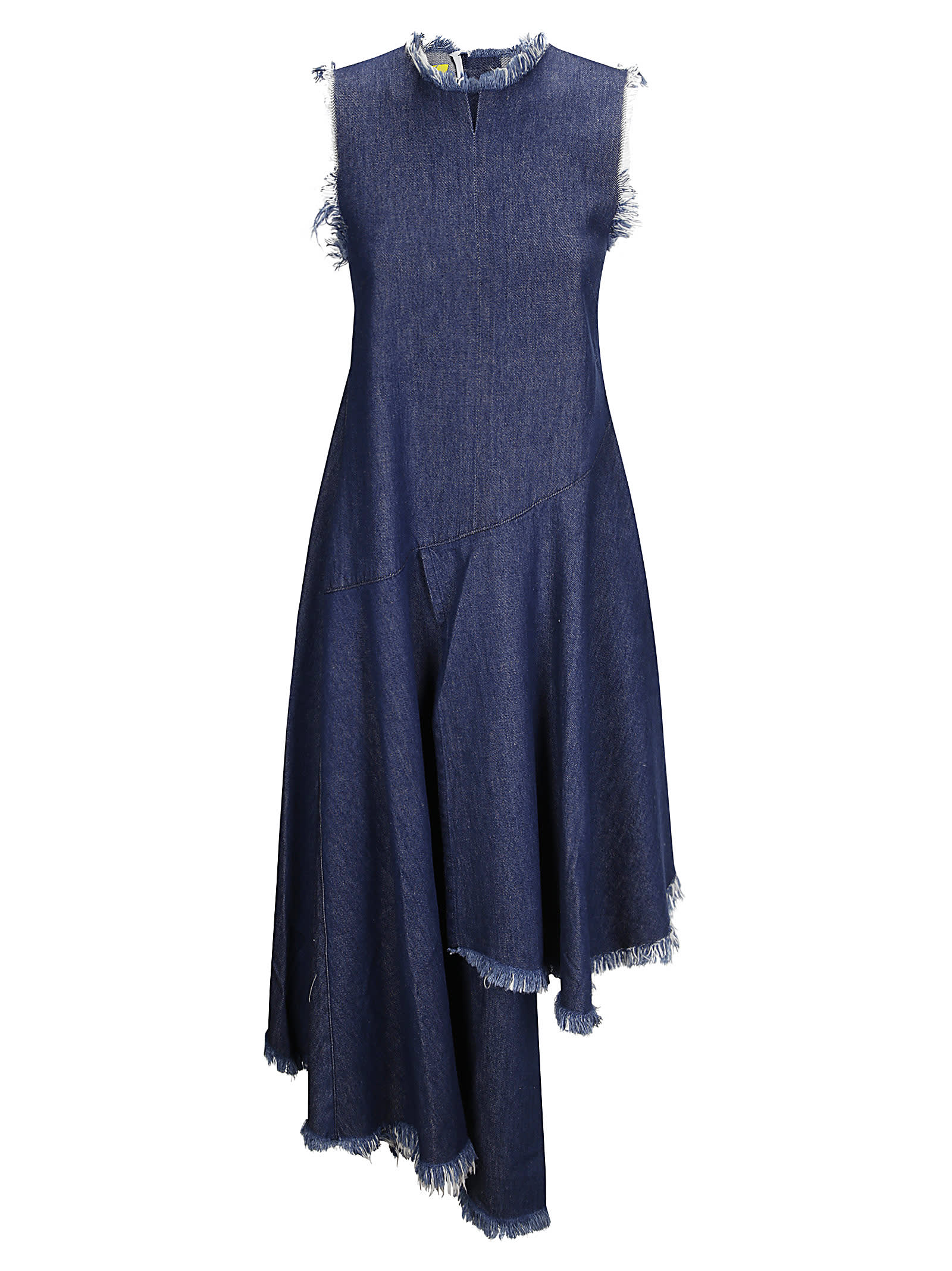Marques'Almeida Sleeveless Midi Dress With Assymetric Hem
