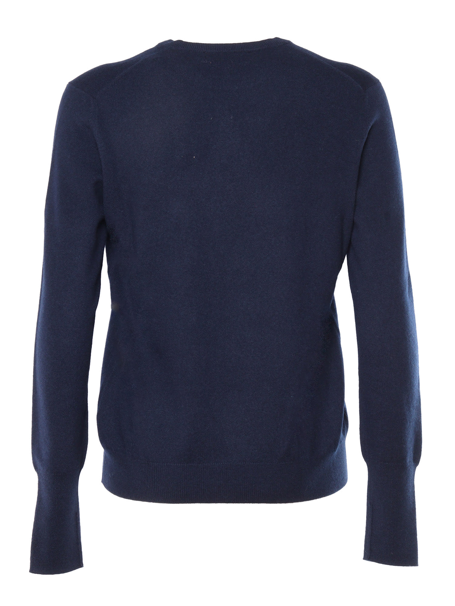Ballantyne R Neck Pullover In Blue