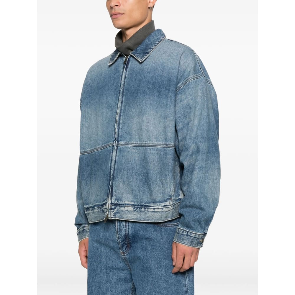 Fear Of God Denim Trucker Jacket In Blue