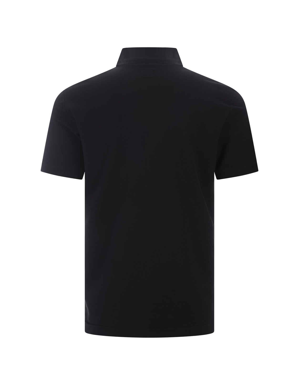 Shop Fedeli Black Light Cotton Piquet Polo Shirt