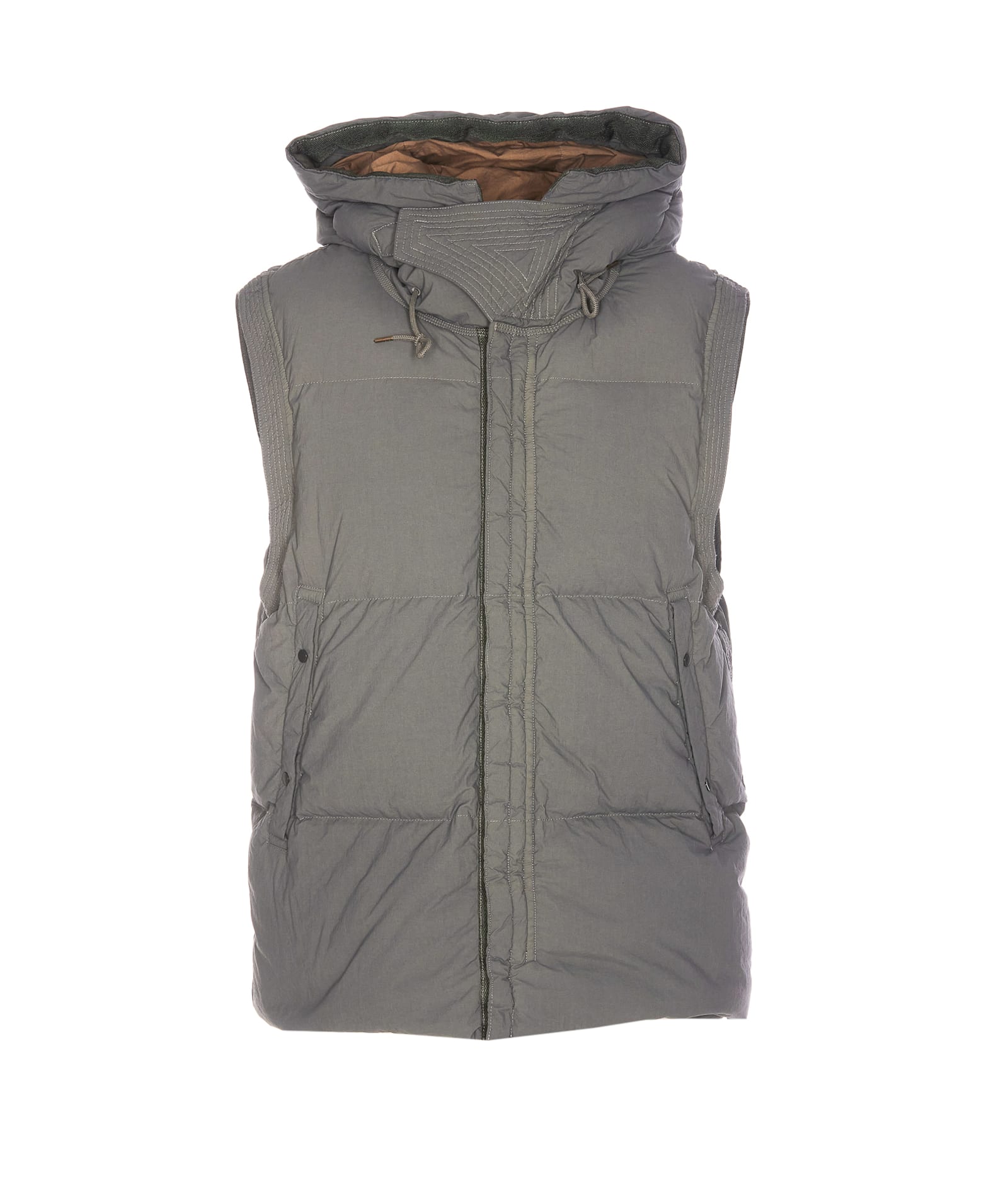 Shop Ten C Boreal Down Vest In Green