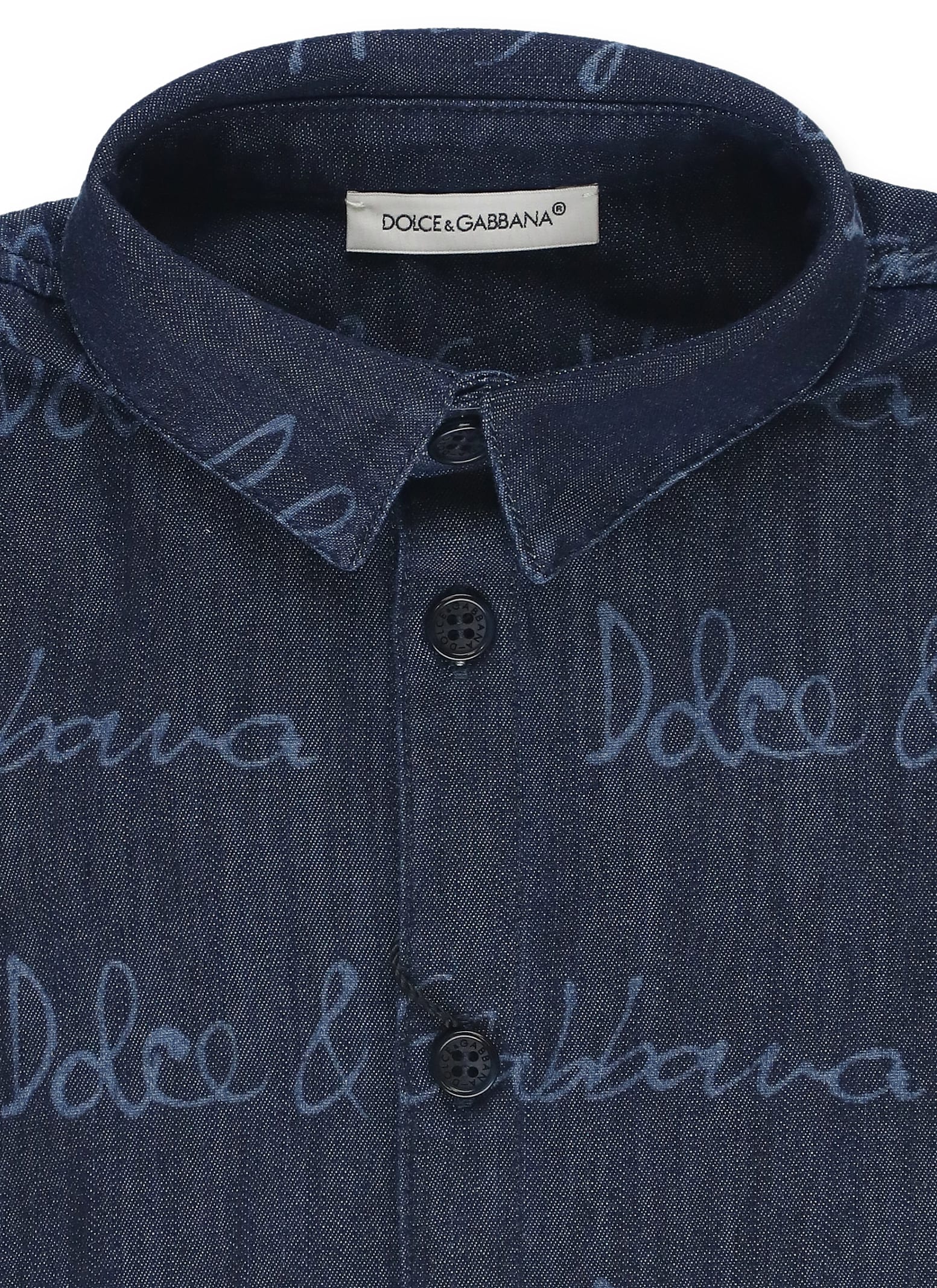 Dolce & Gabbana Denim Shirt In Blue