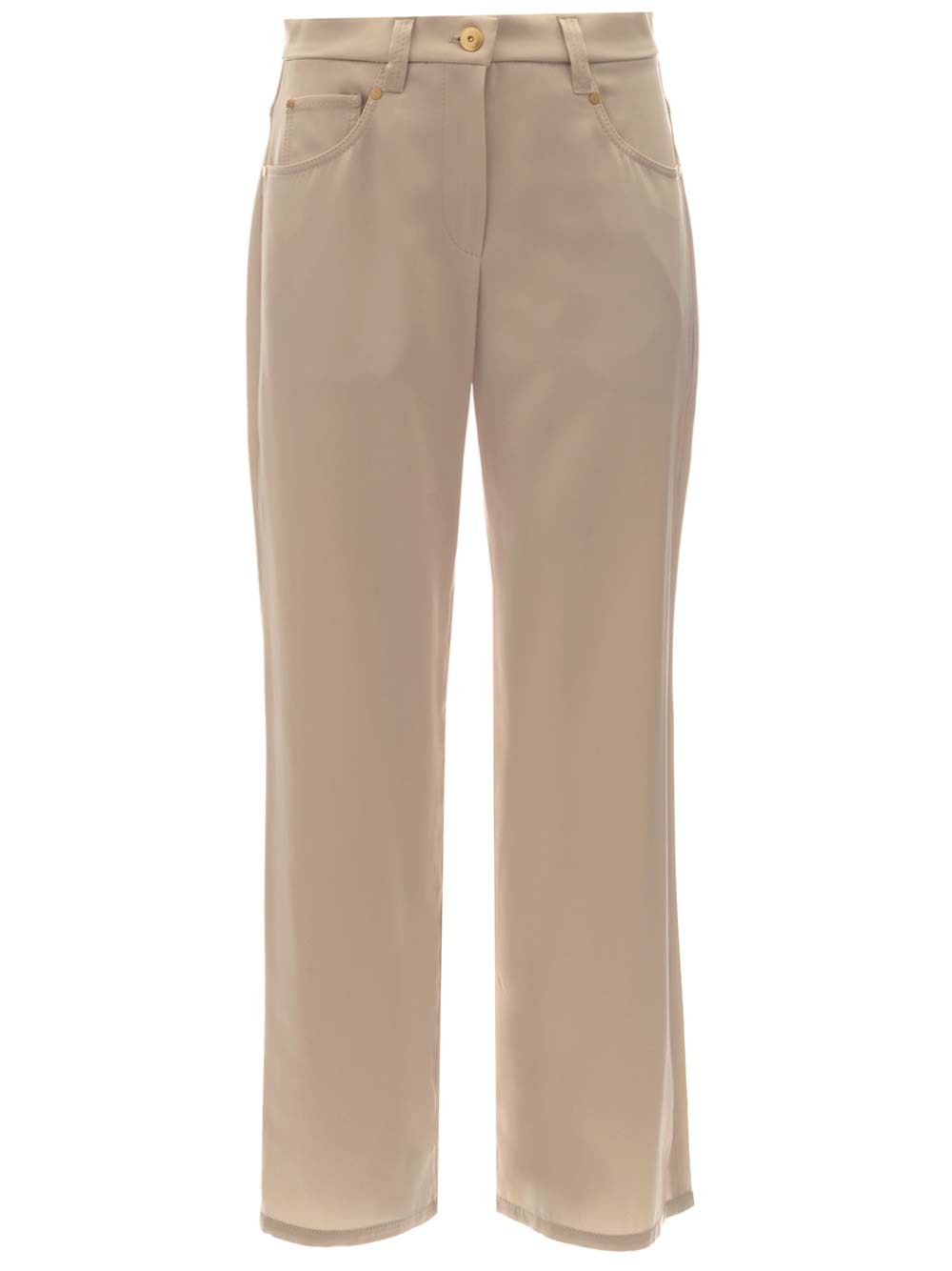 Satin Cady Trousers