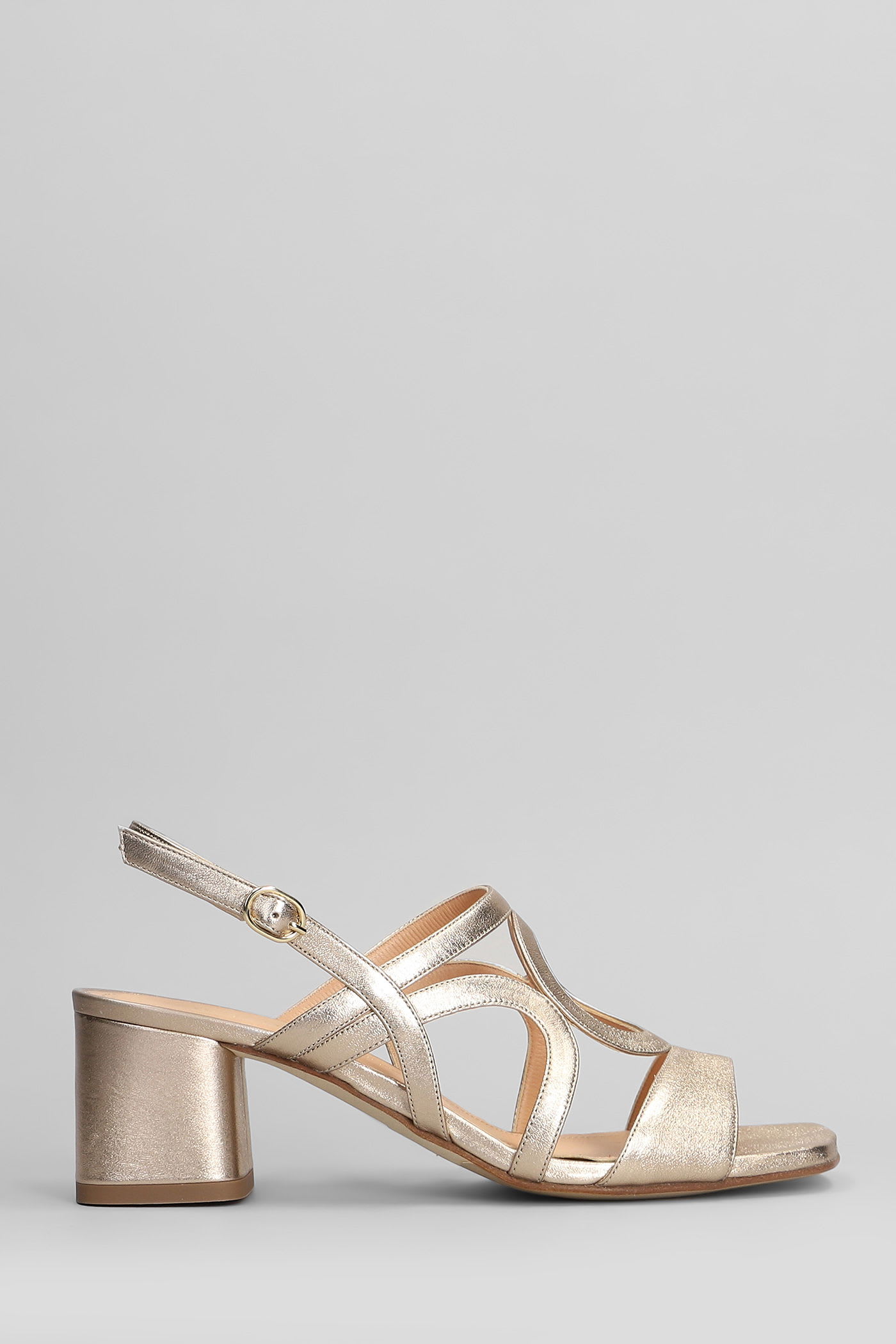 Sandals In Copper Leather
