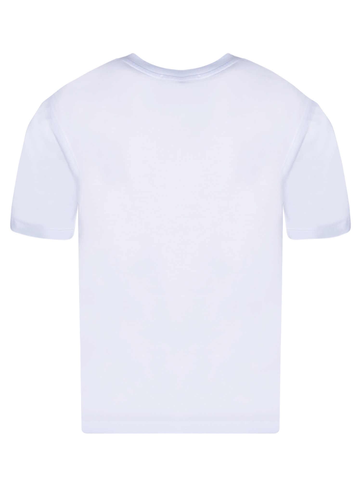 Shop Msgm Logo White T-shirt