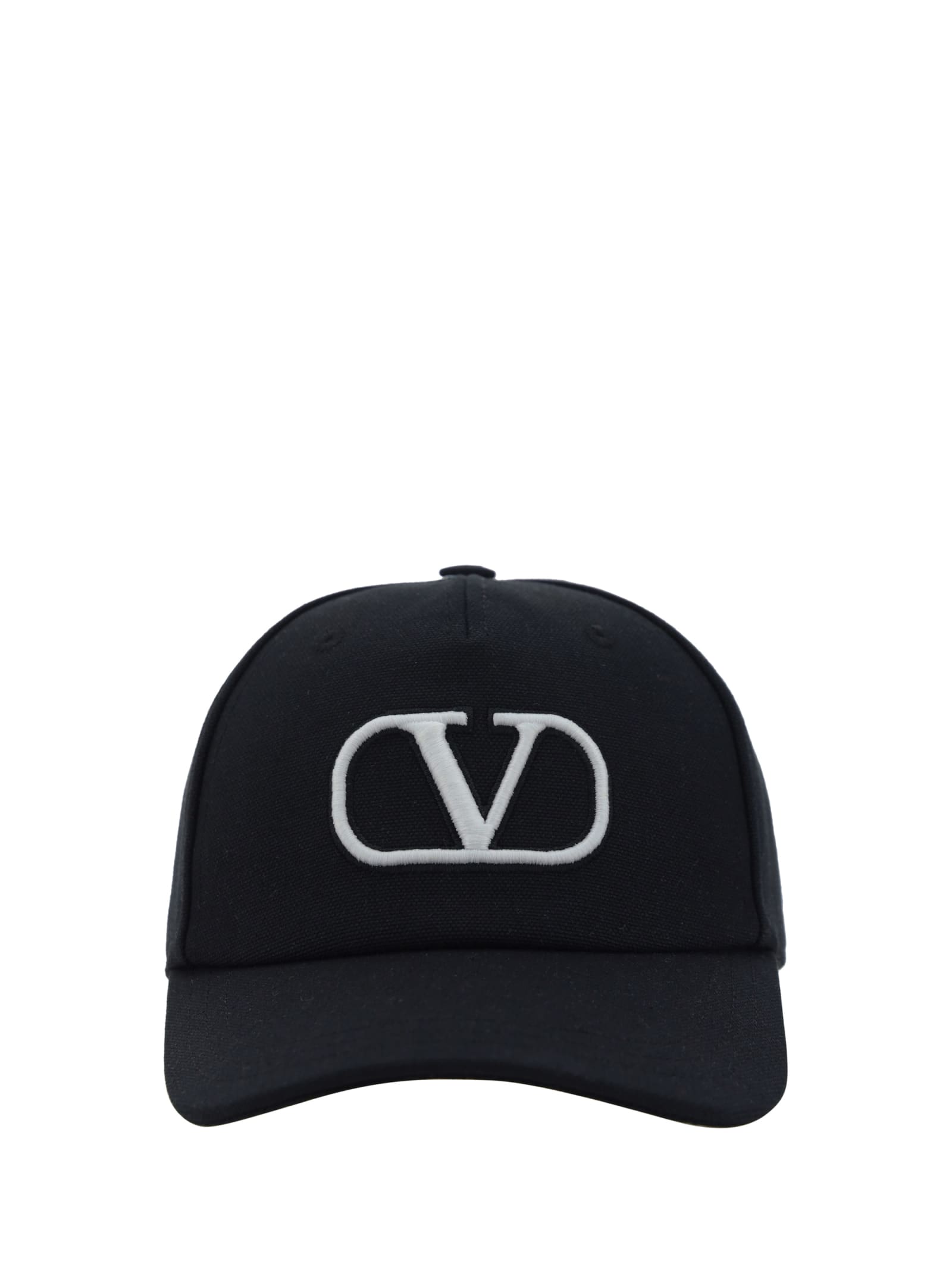 Shop Valentino Baseball Hat In Black