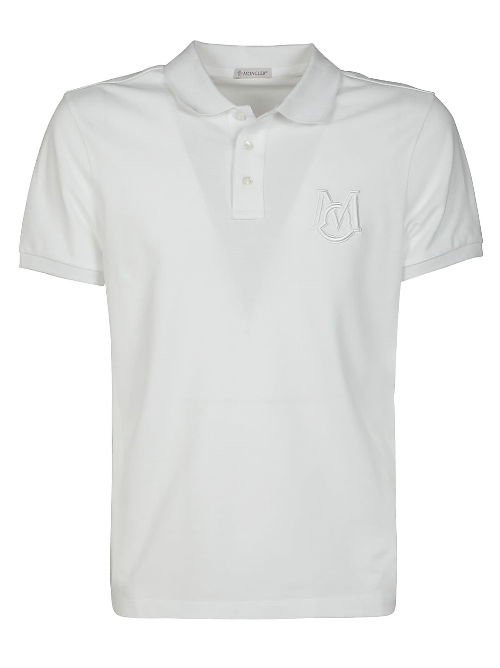 Moncler Chest Logo Embroidered Polo Shirt