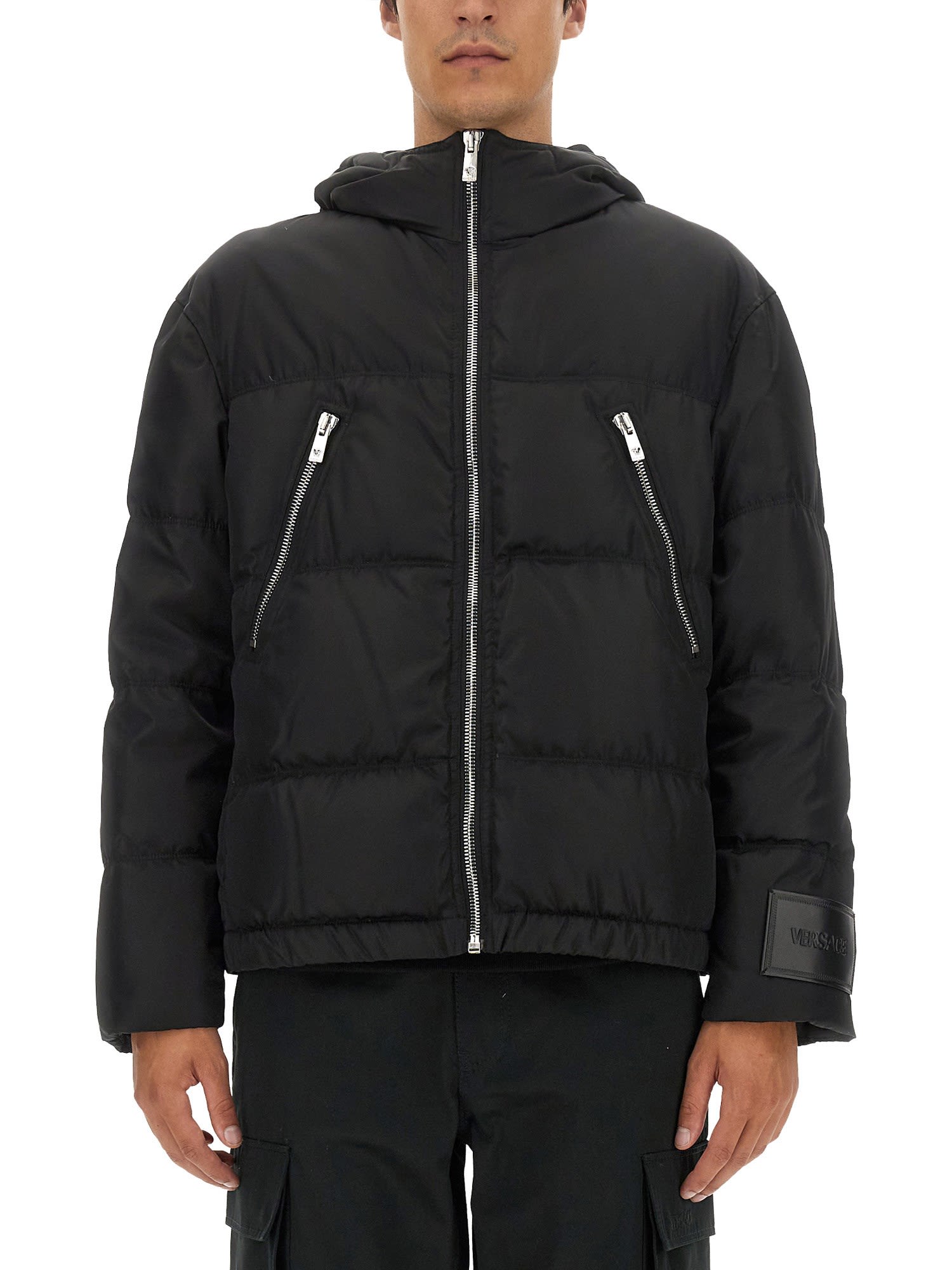 Padded Nylon Jacket In Nero