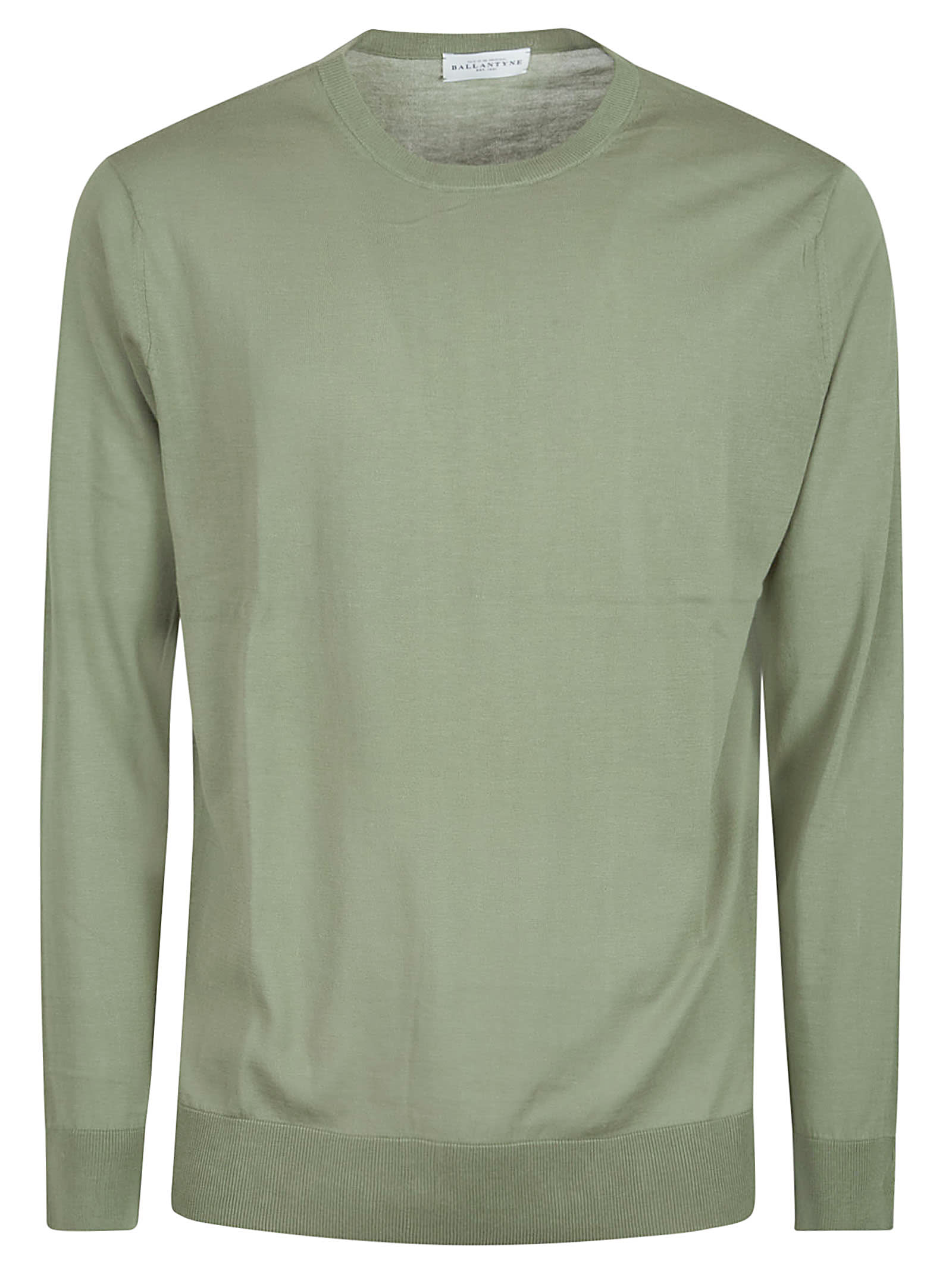 Ballantyne Plain Sweater In Sage