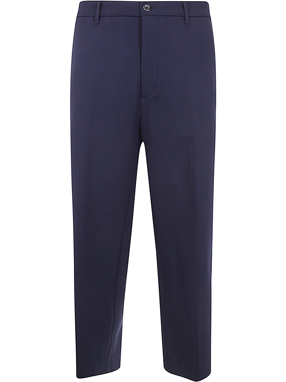 Shop Nine In The Morning Apollon Baggy Man Trousers In Blue Navy