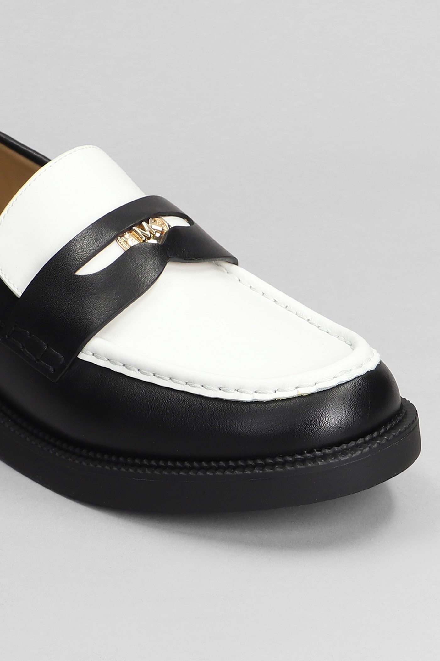 Shop Michael Kors Eden Loafer Loafers In Black Leather