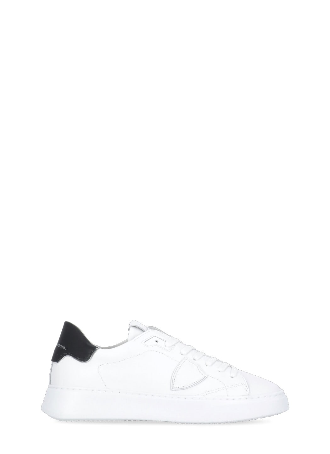 Philippe Model Temple White Black Leather Sneaker In White