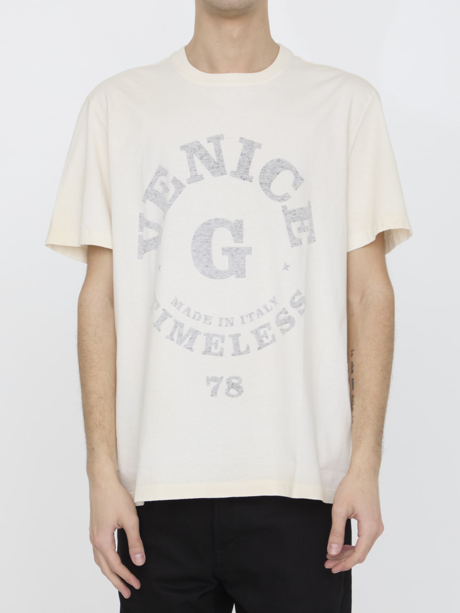 Golden Goose Printed T-shirt In White